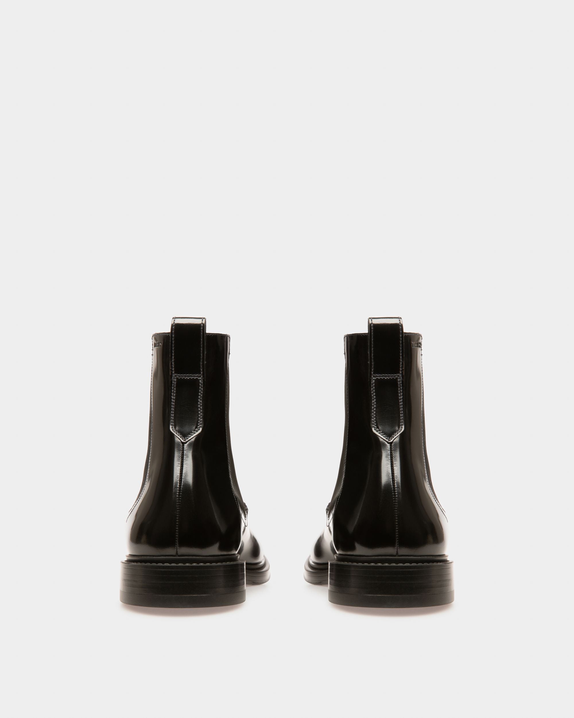 Nidro Botines En Cuero De Color Negro - Hombre - Bally - 05