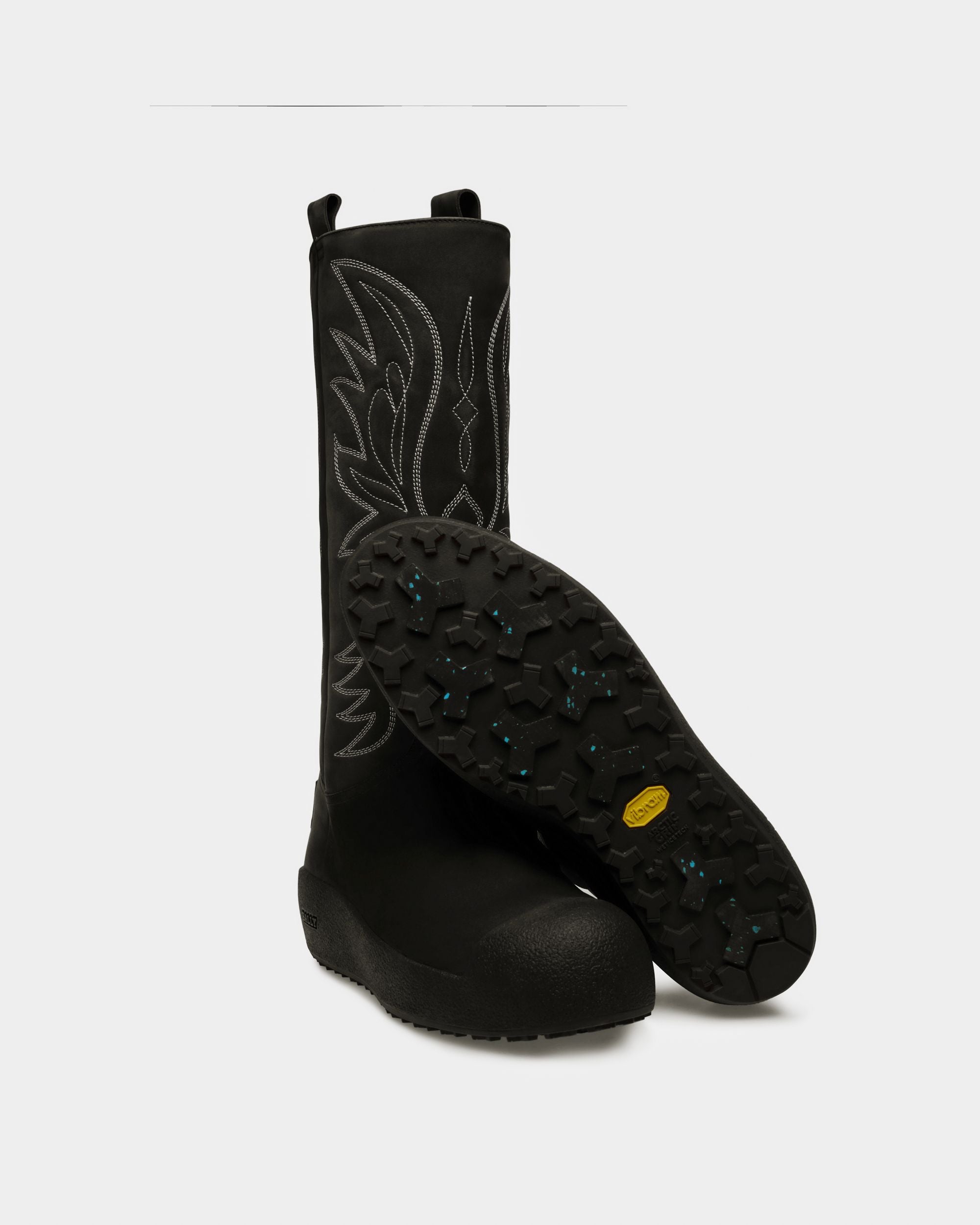Montana Botas De Piel Para La Nieve En Negro - Hombre - Bally - 05