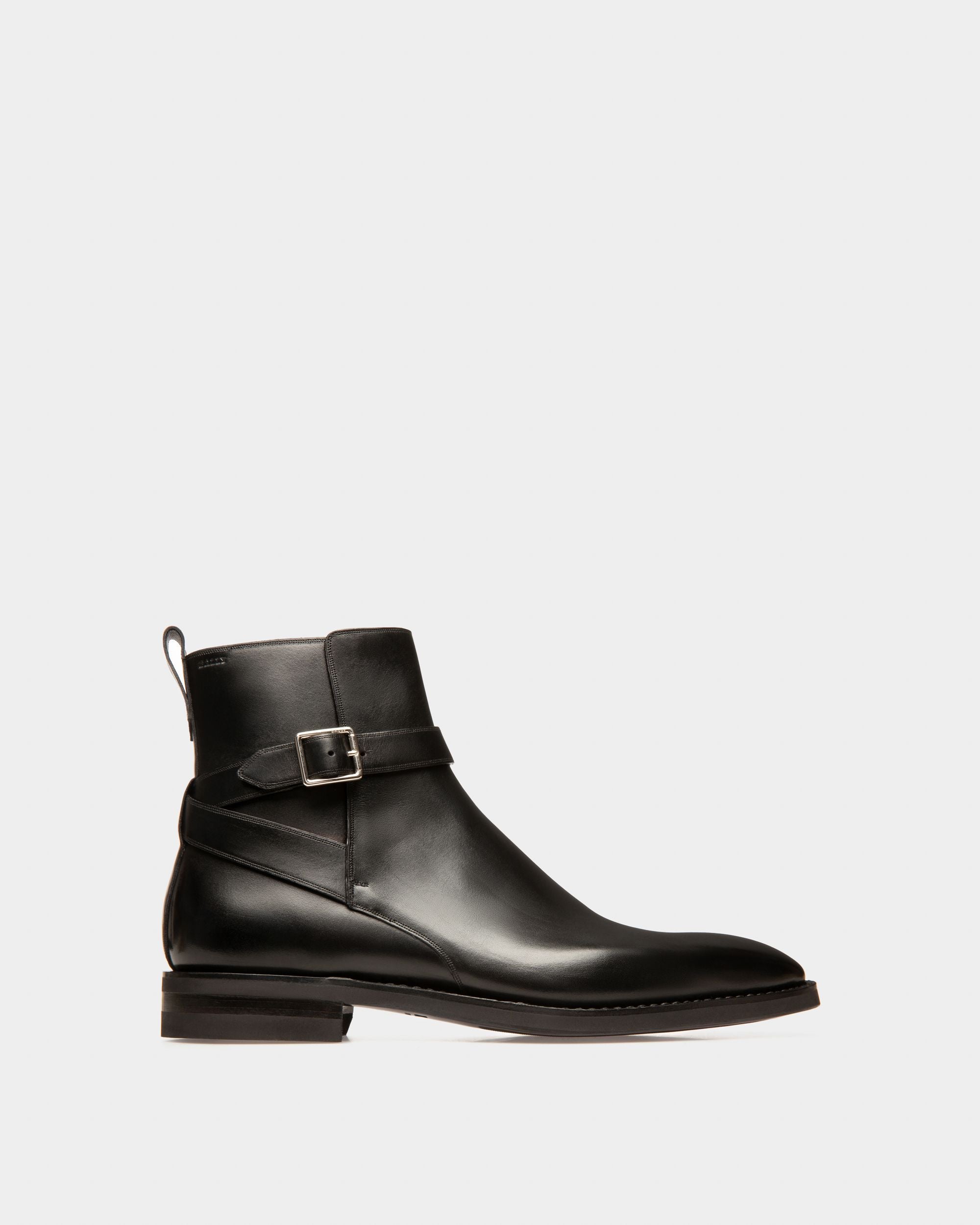 Scaviel Botines En Cuero De Color Negro - Hombre - Bally - 01