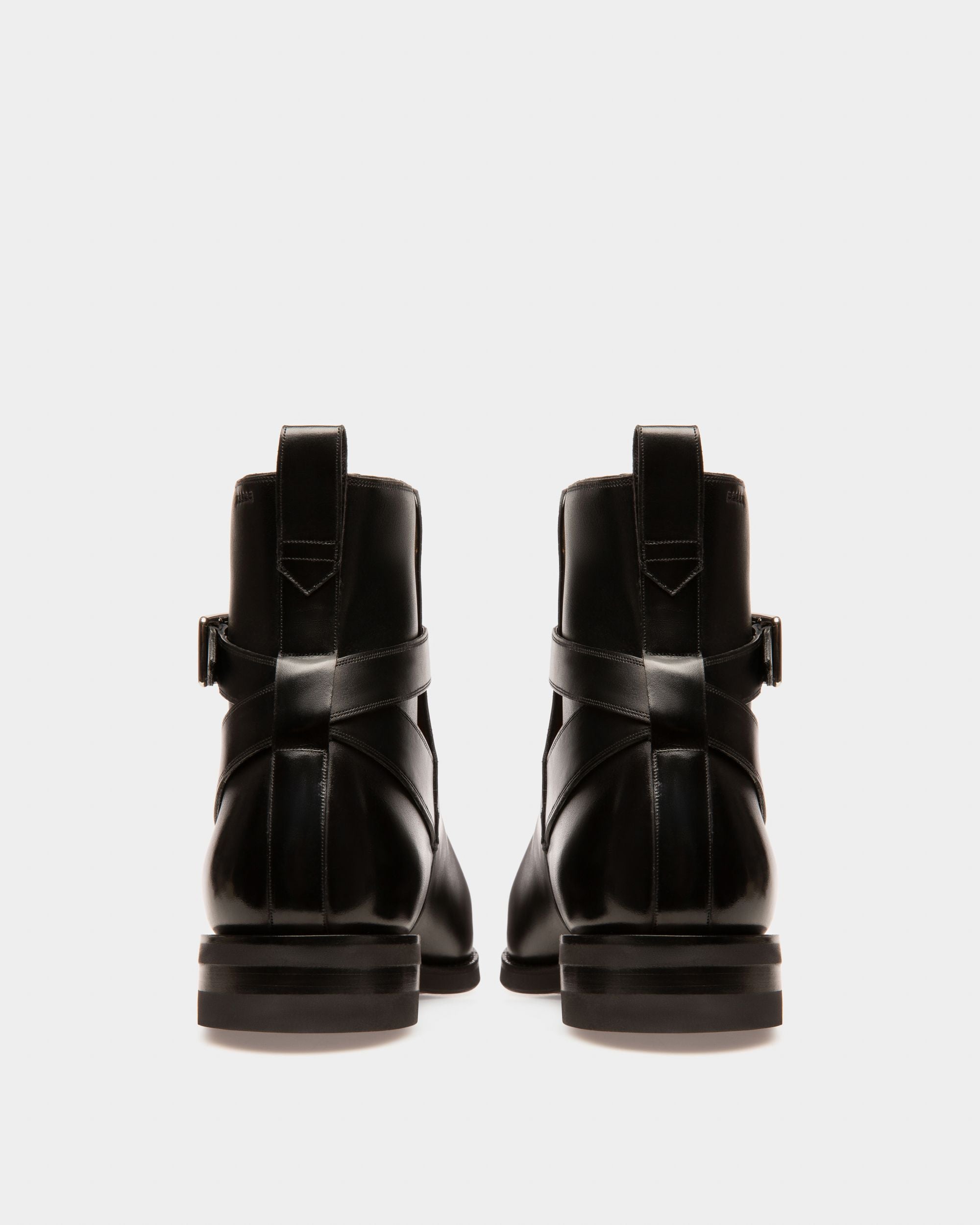 Scaviel Botines En Cuero De Color Negro - Hombre - Bally - 04