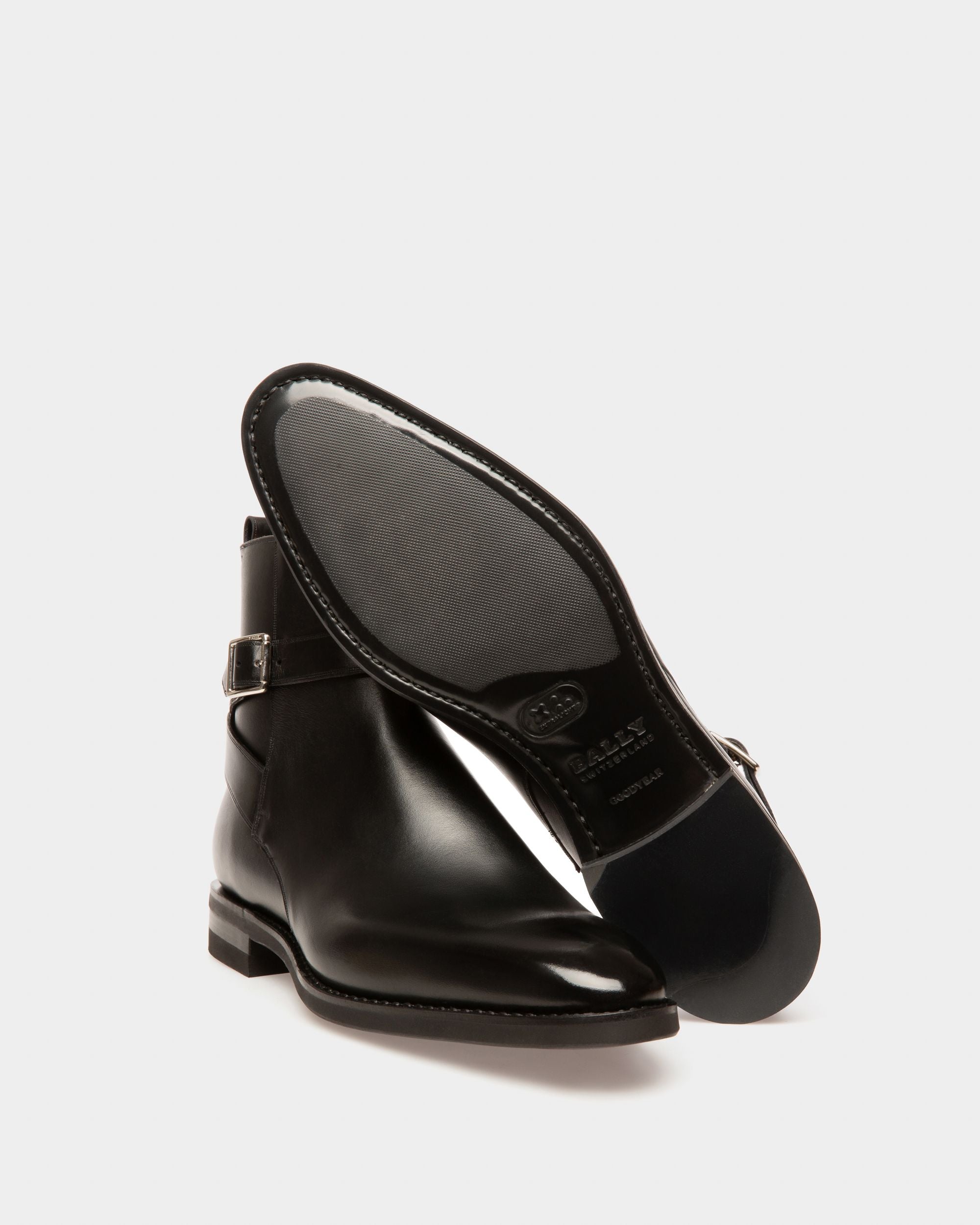 Scaviel Botines En Cuero De Color Negro - Hombre - Bally - 05