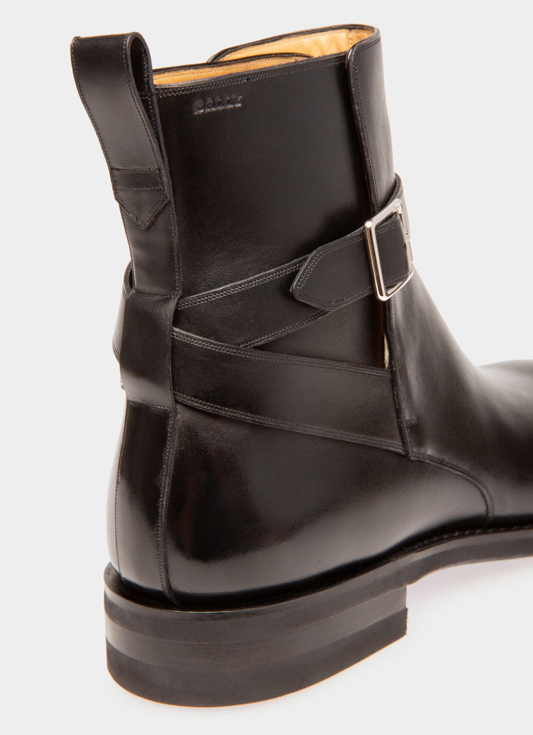 Scaviel Botines En Cuero De Color Negro - Hombre - Bally - 06