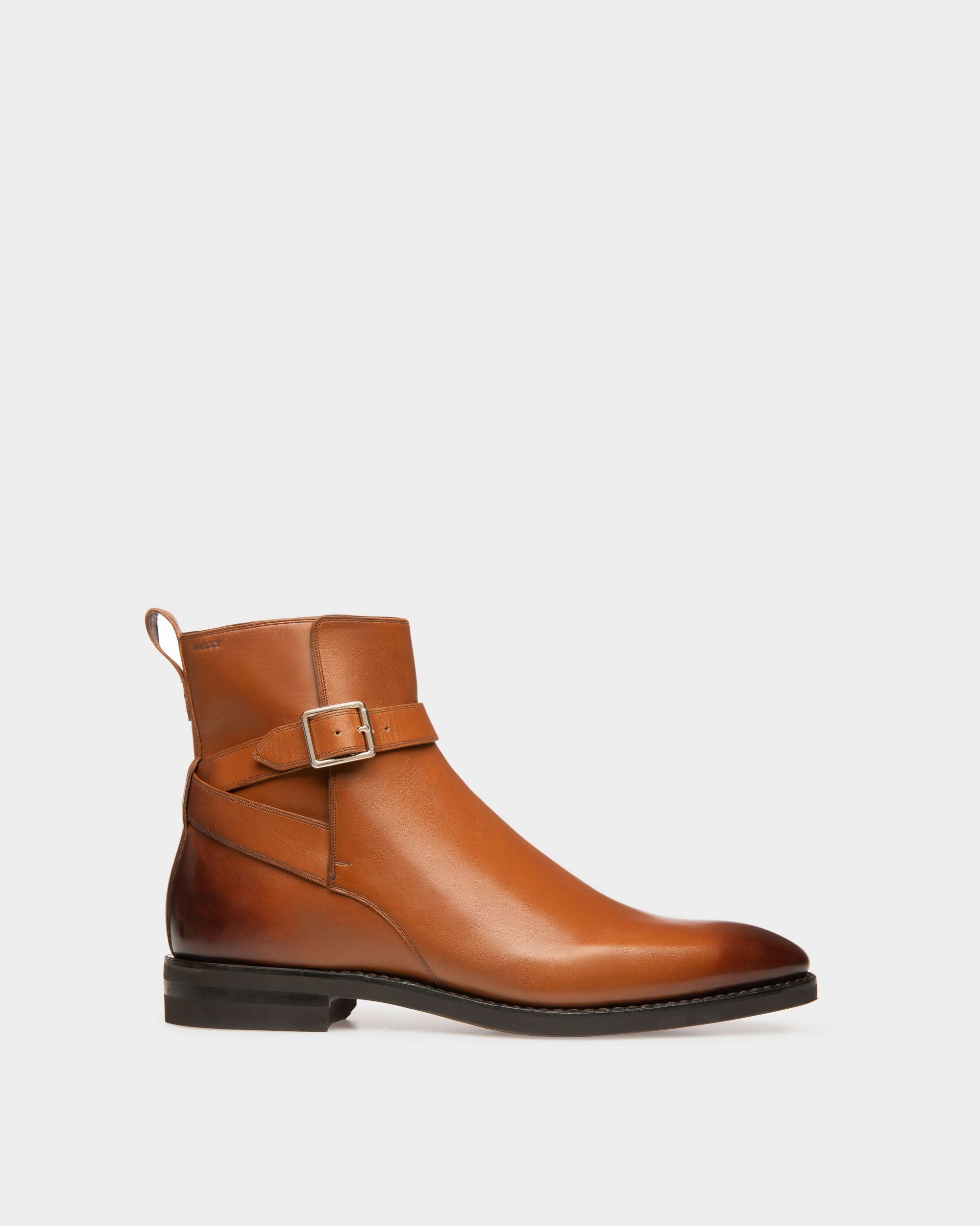 Scaviel Botín En Cuero De Color Marrón - Hombre - Bally - 01