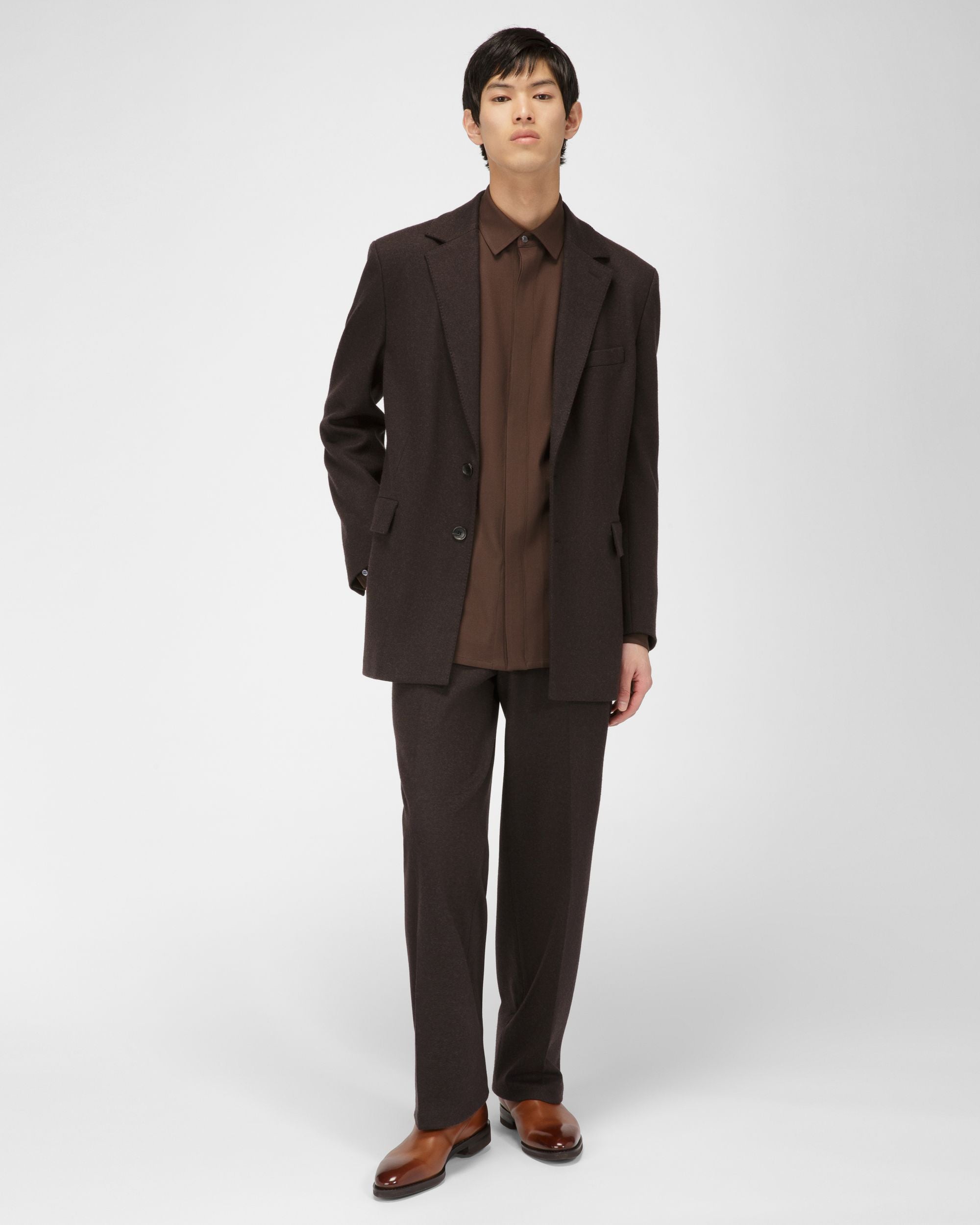 Scaviel Botín En Cuero De Color Marrón - Hombre - Bally - 03