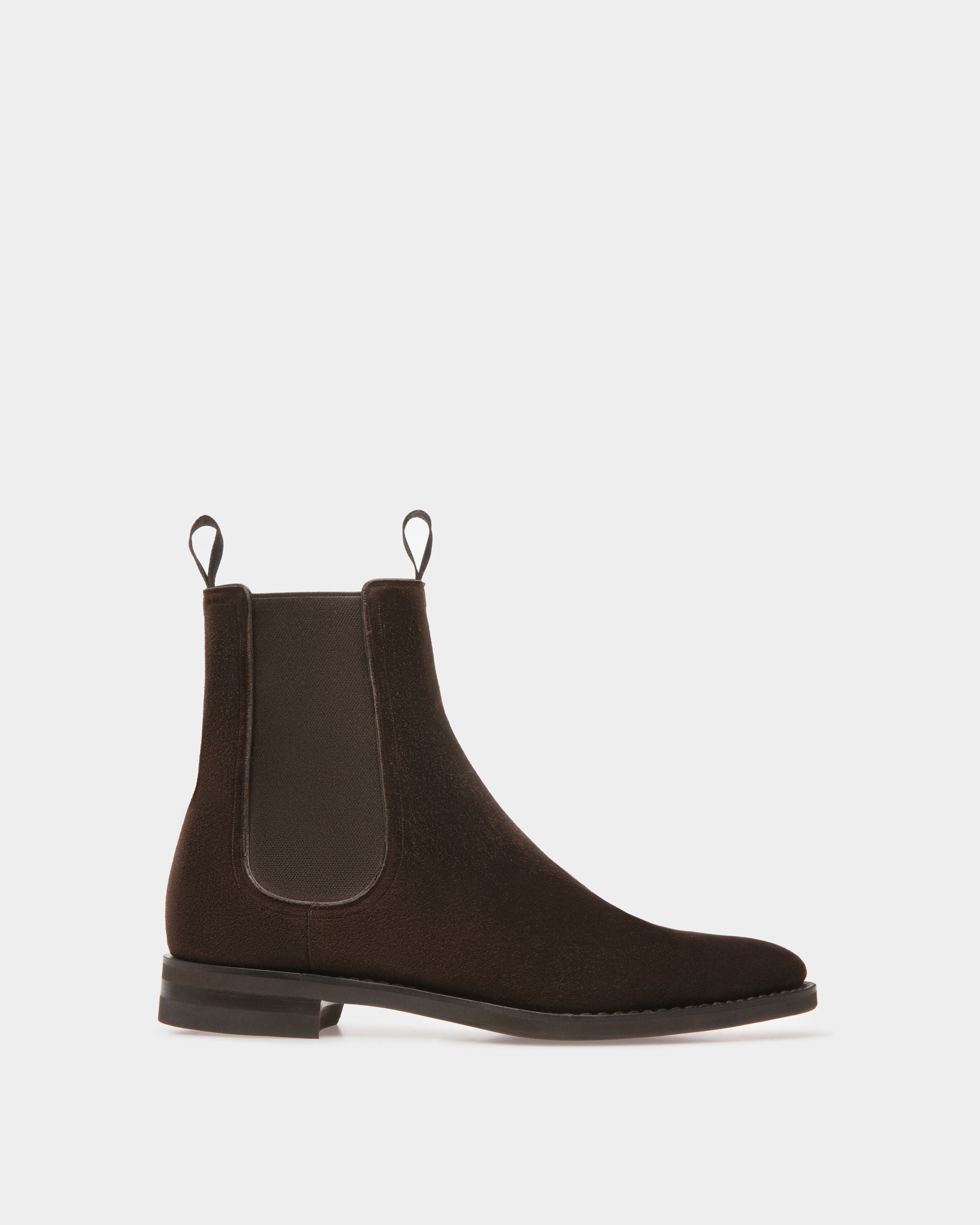Botines Scribe De Ante Marrón - Hombre - Bally - 01