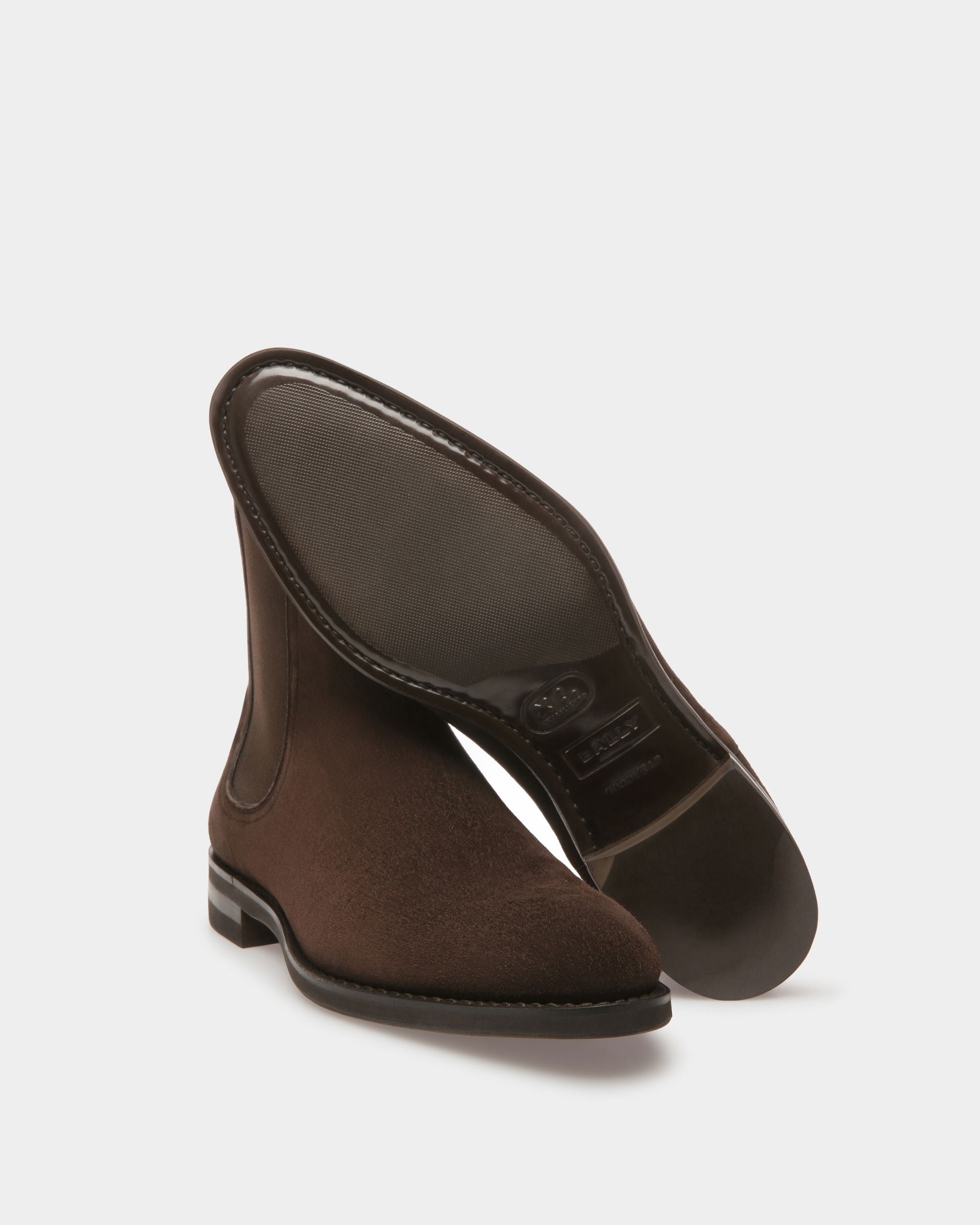 Botines Scribe De Ante Marrón - Hombre - Bally - 04