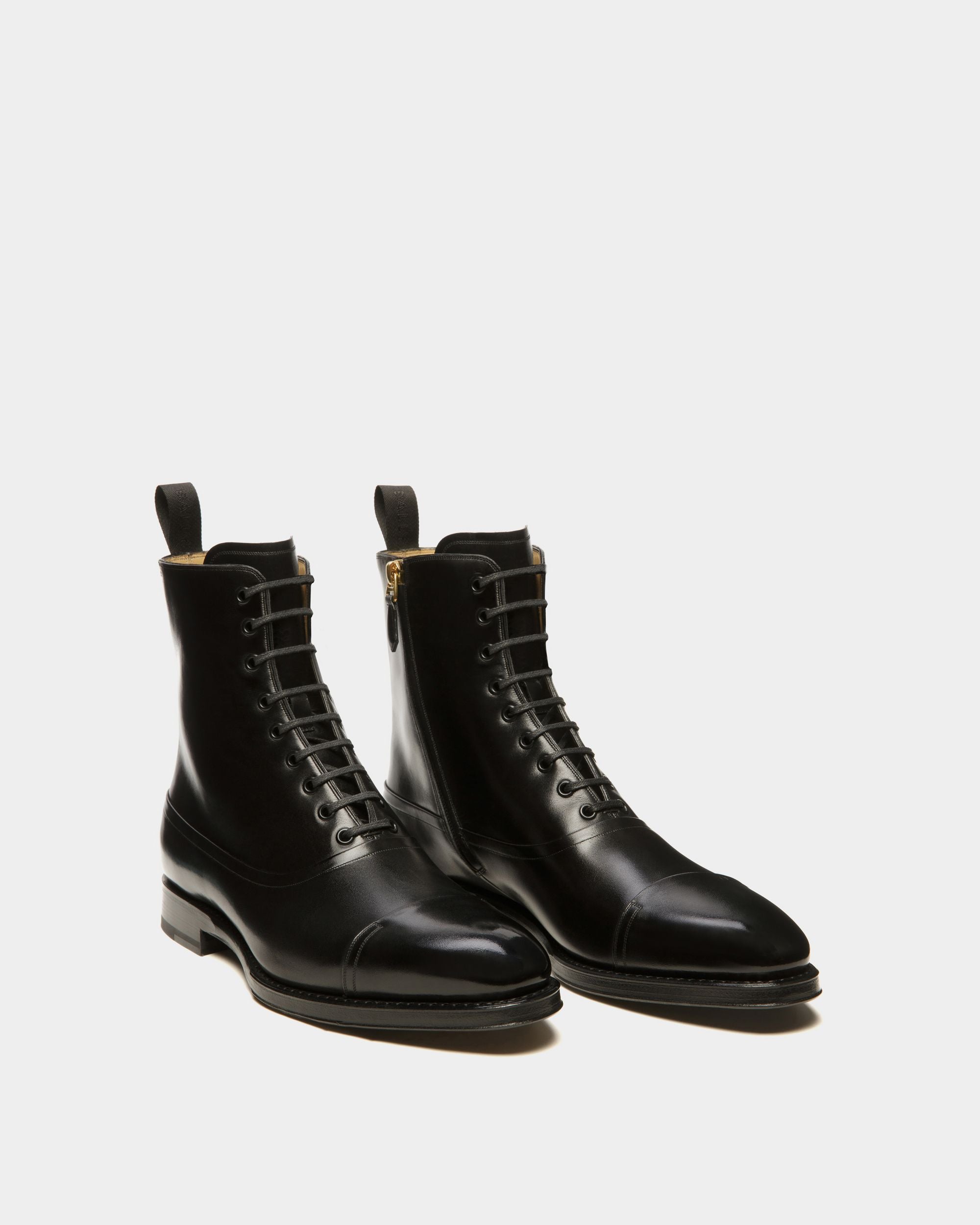 Botines Scribe De Piel En Negro - Hombre - Bally - 02
