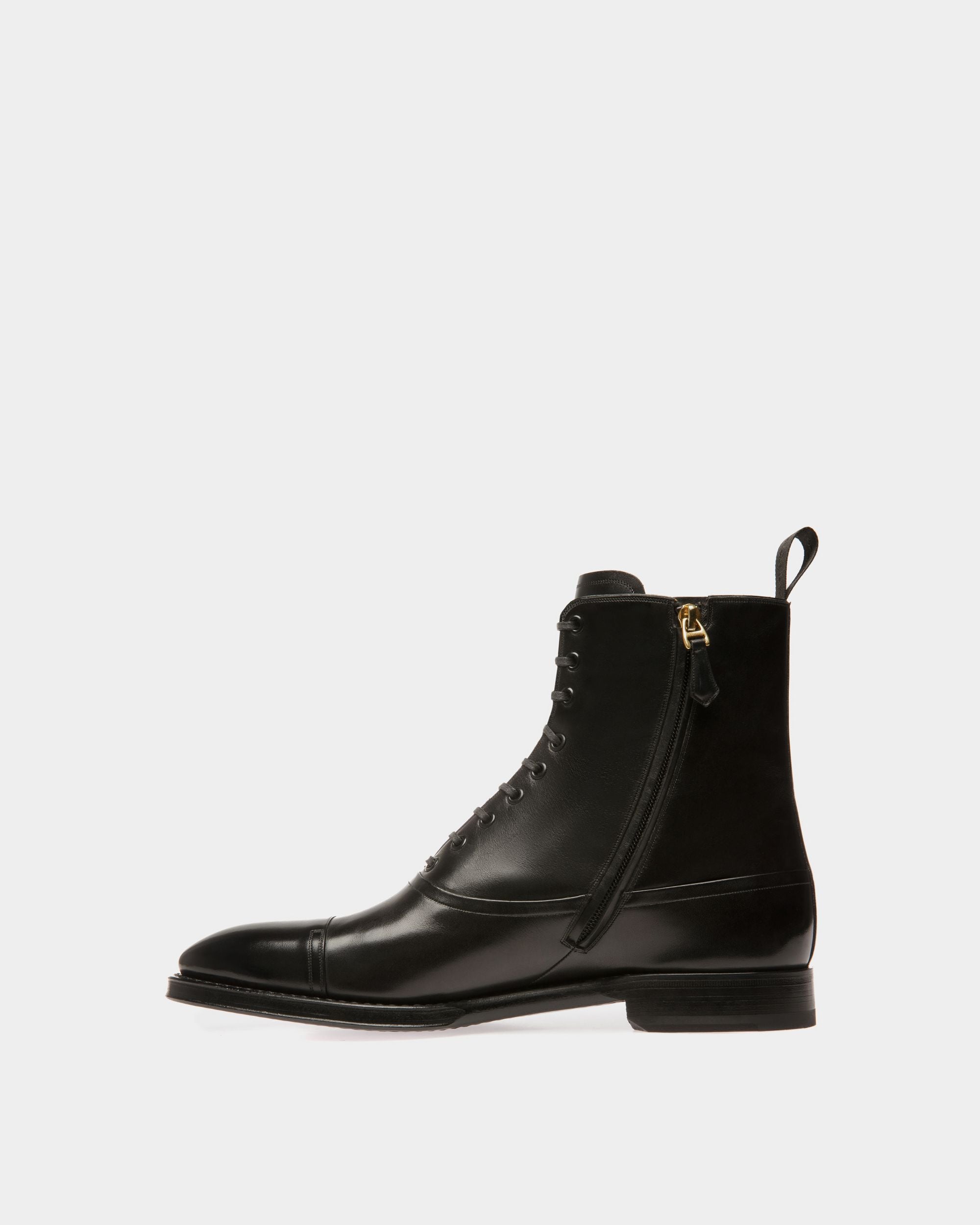 Botines Scribe De Piel En Negro - Hombre - Bally - 03
