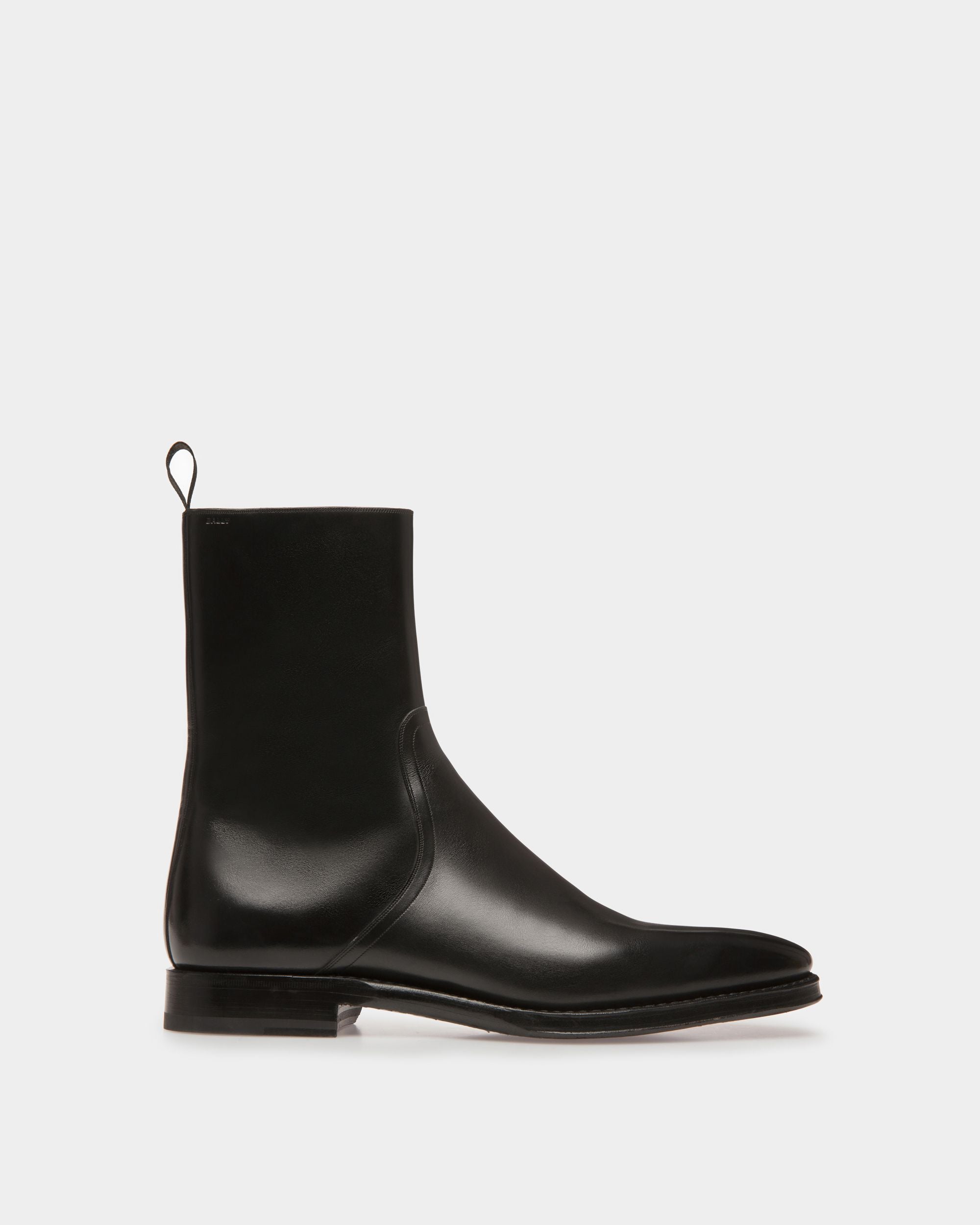 Botines Scribe De Piel En Negro - Hombre - Bally - 01
