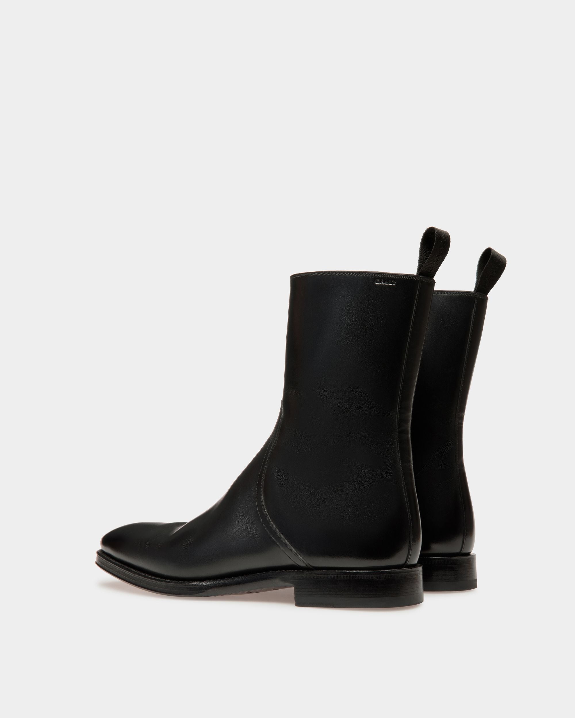 Botines Scribe De Piel En Negro - Hombre - Bally - 03