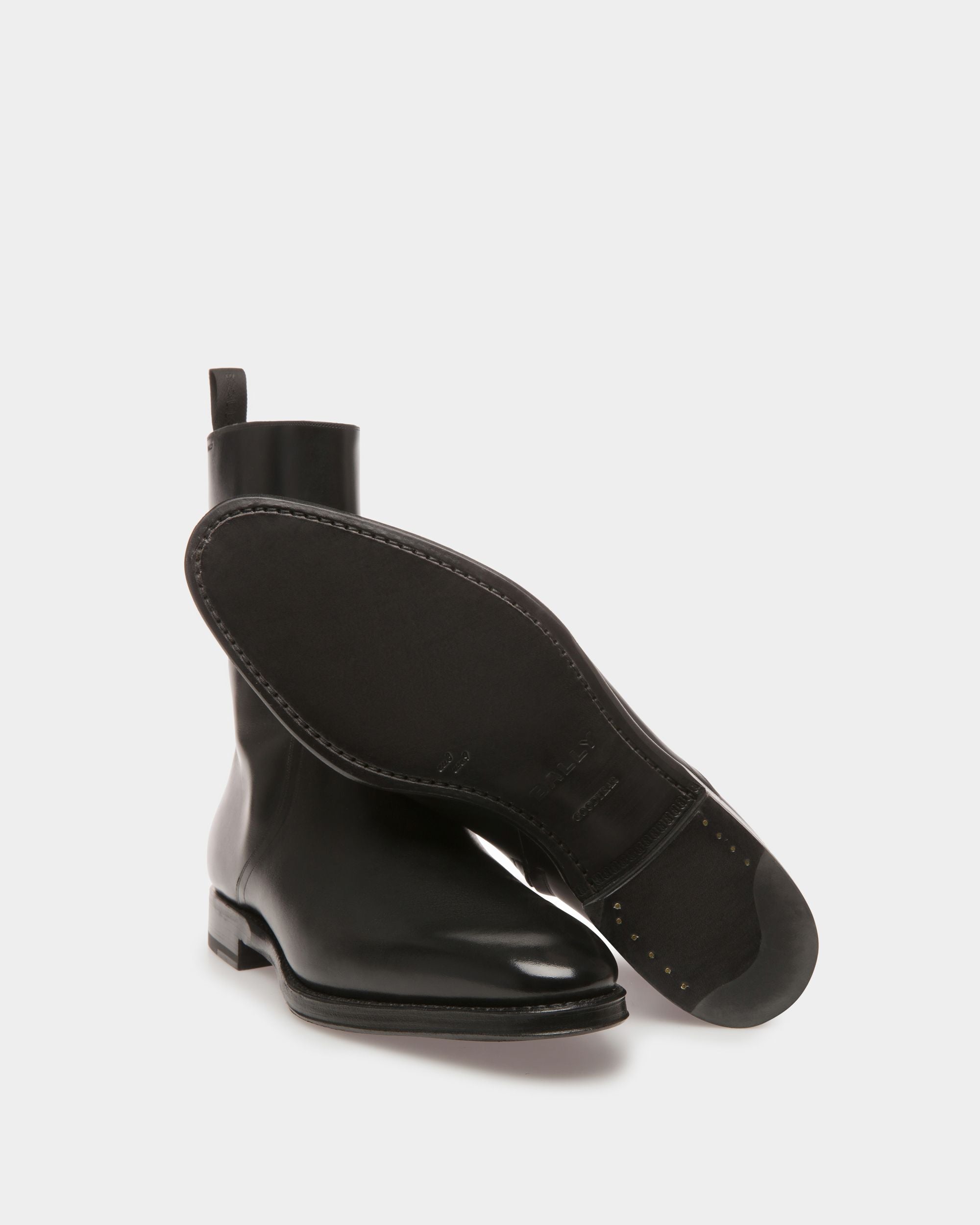 Botines Scribe De Piel En Negro - Hombre - Bally - 04