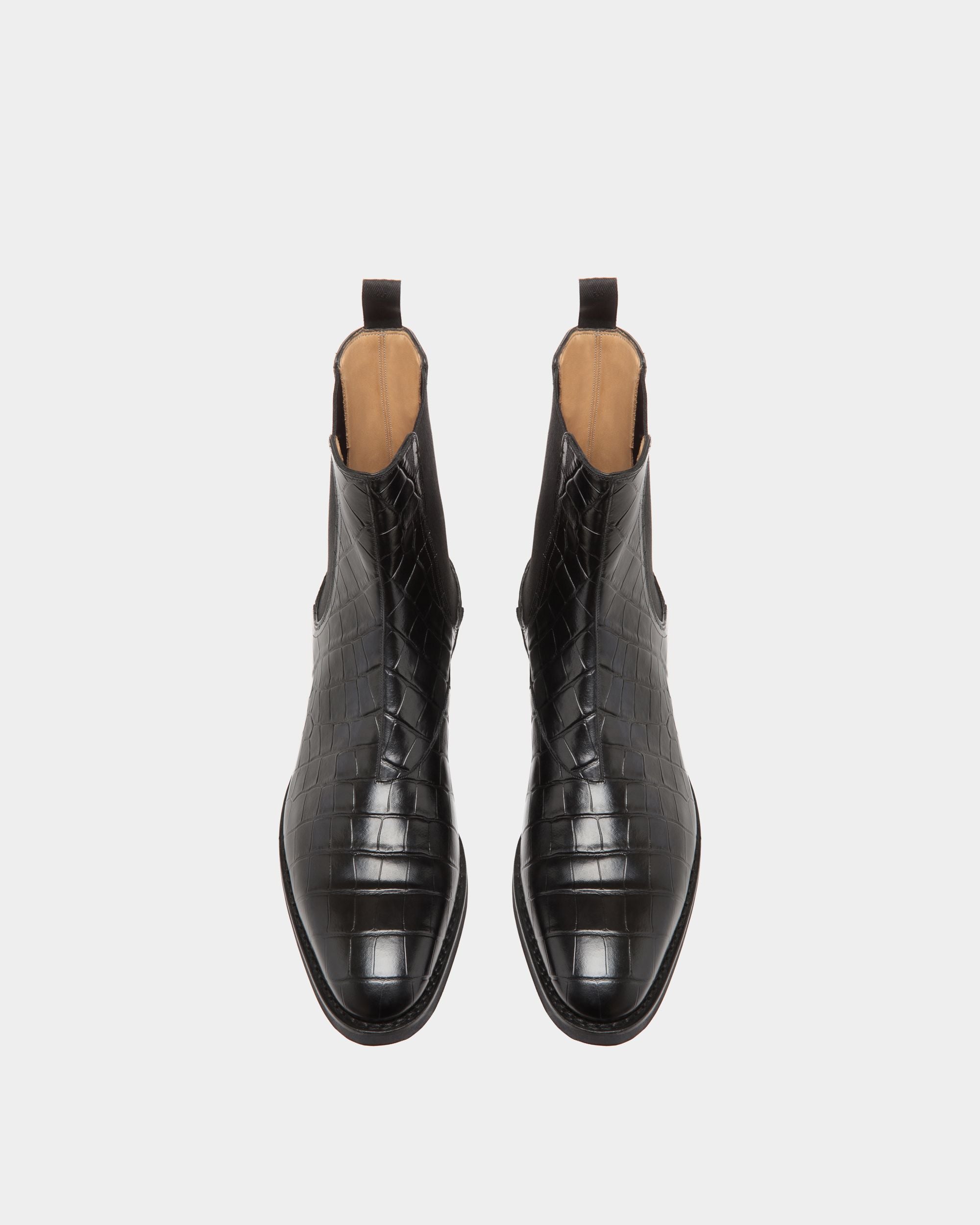 Scribe Boots In Black Leather - Hombre - Bally - 04