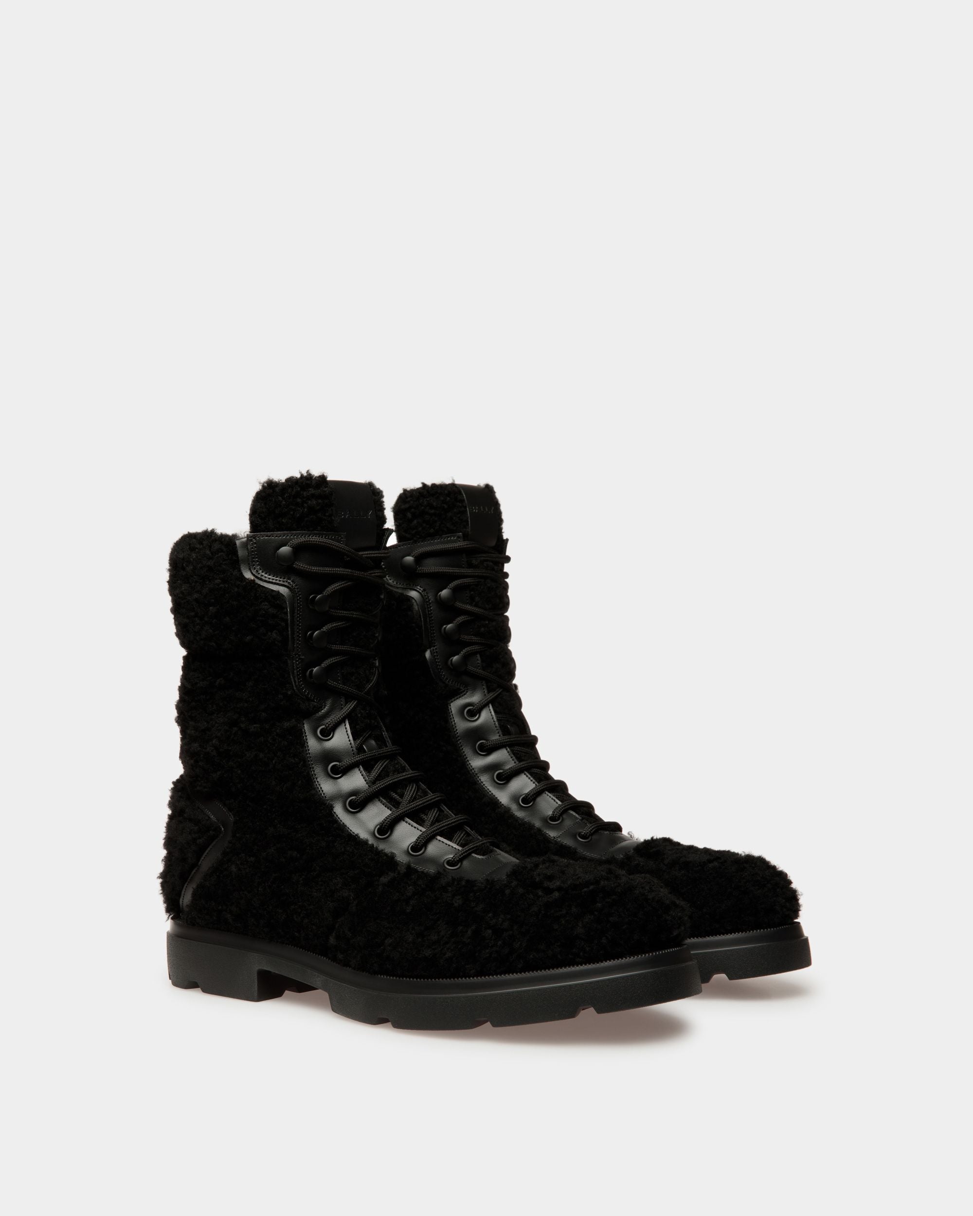Botas Enga De Pelo Sintético Negro - Hombre - Bally - 02