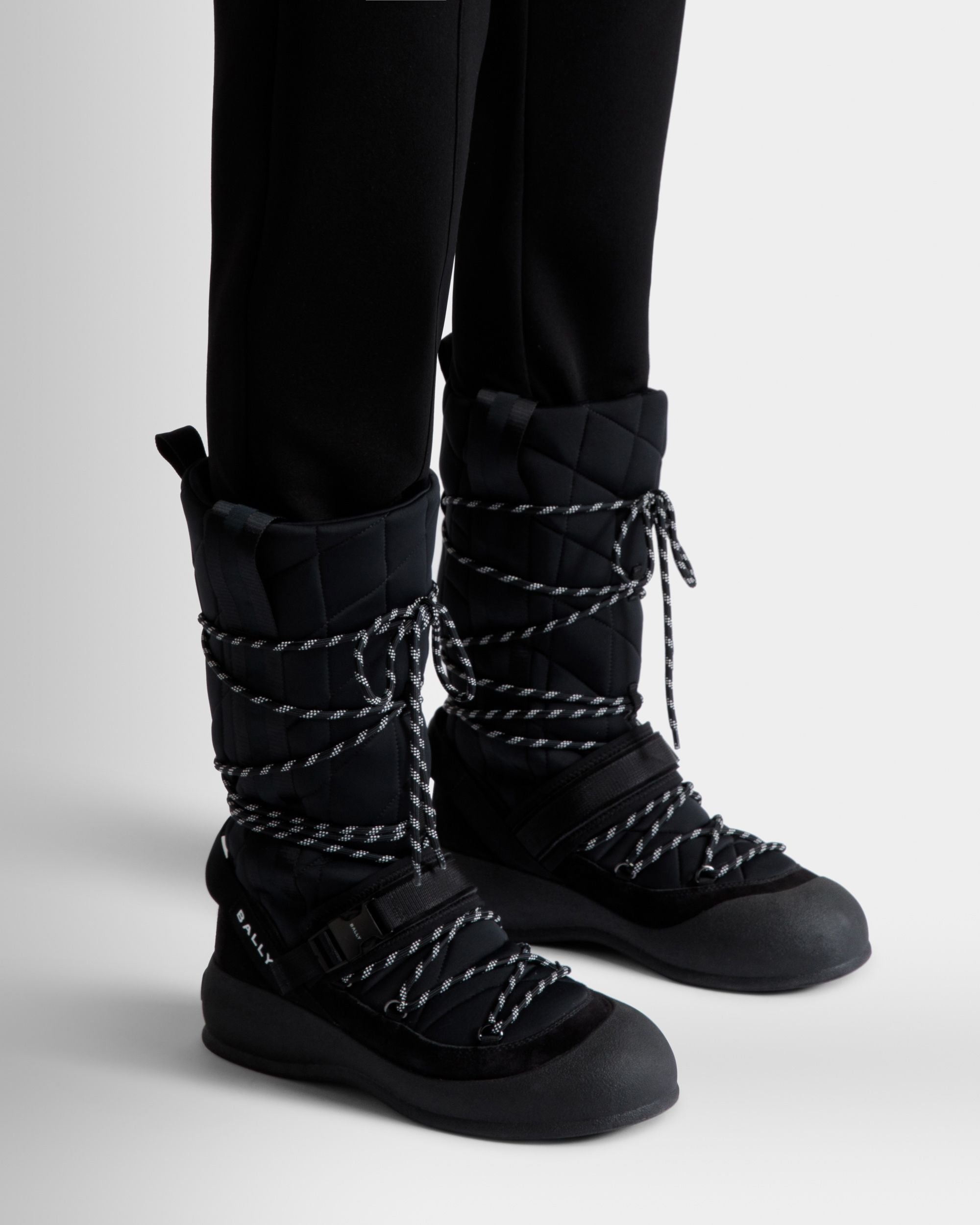 Frei Lace-Up Boot In Black Nylon - Men's - Bally - 02