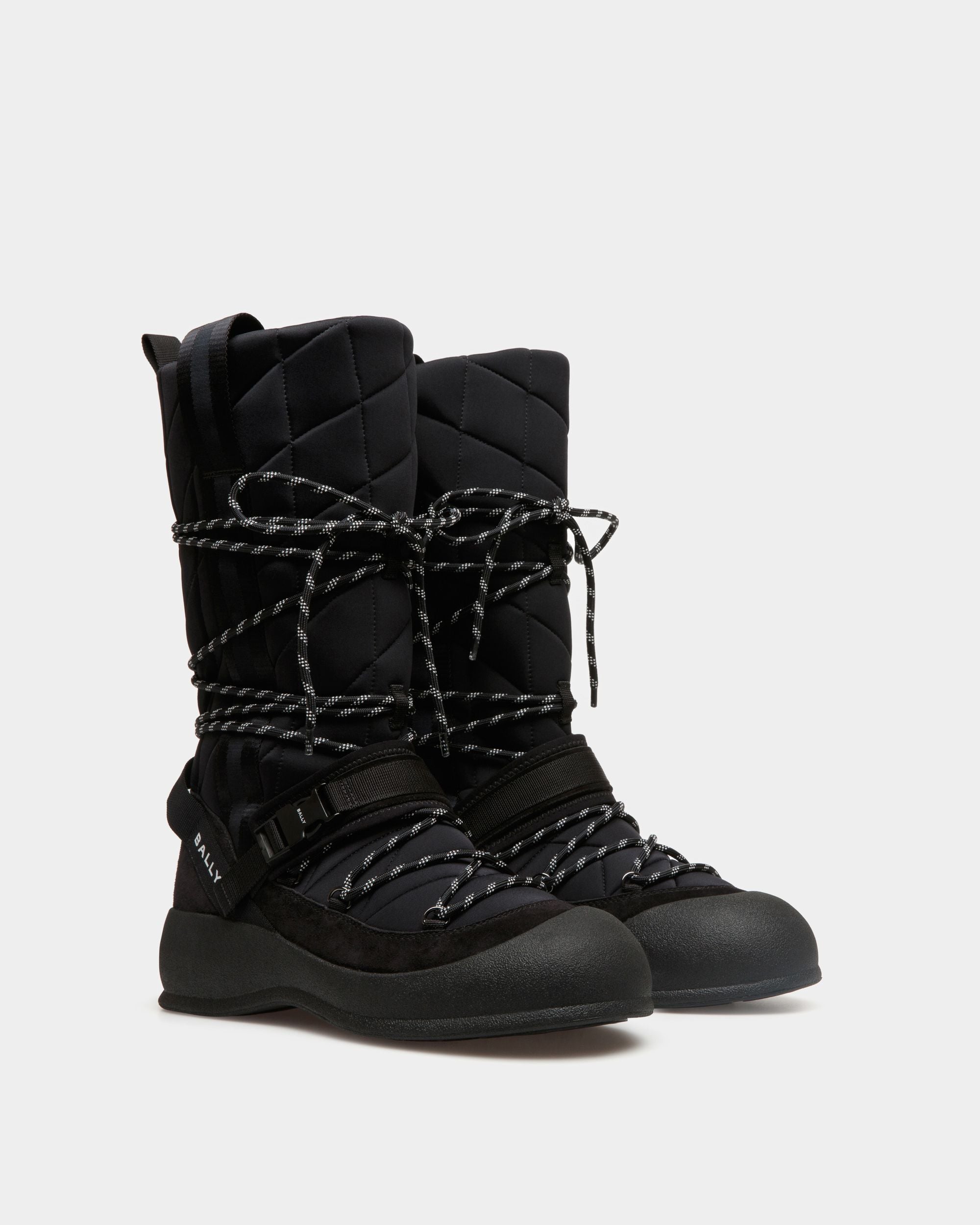 Frei Lace-Up Boot In Black Nylon - Men's - Bally - 03