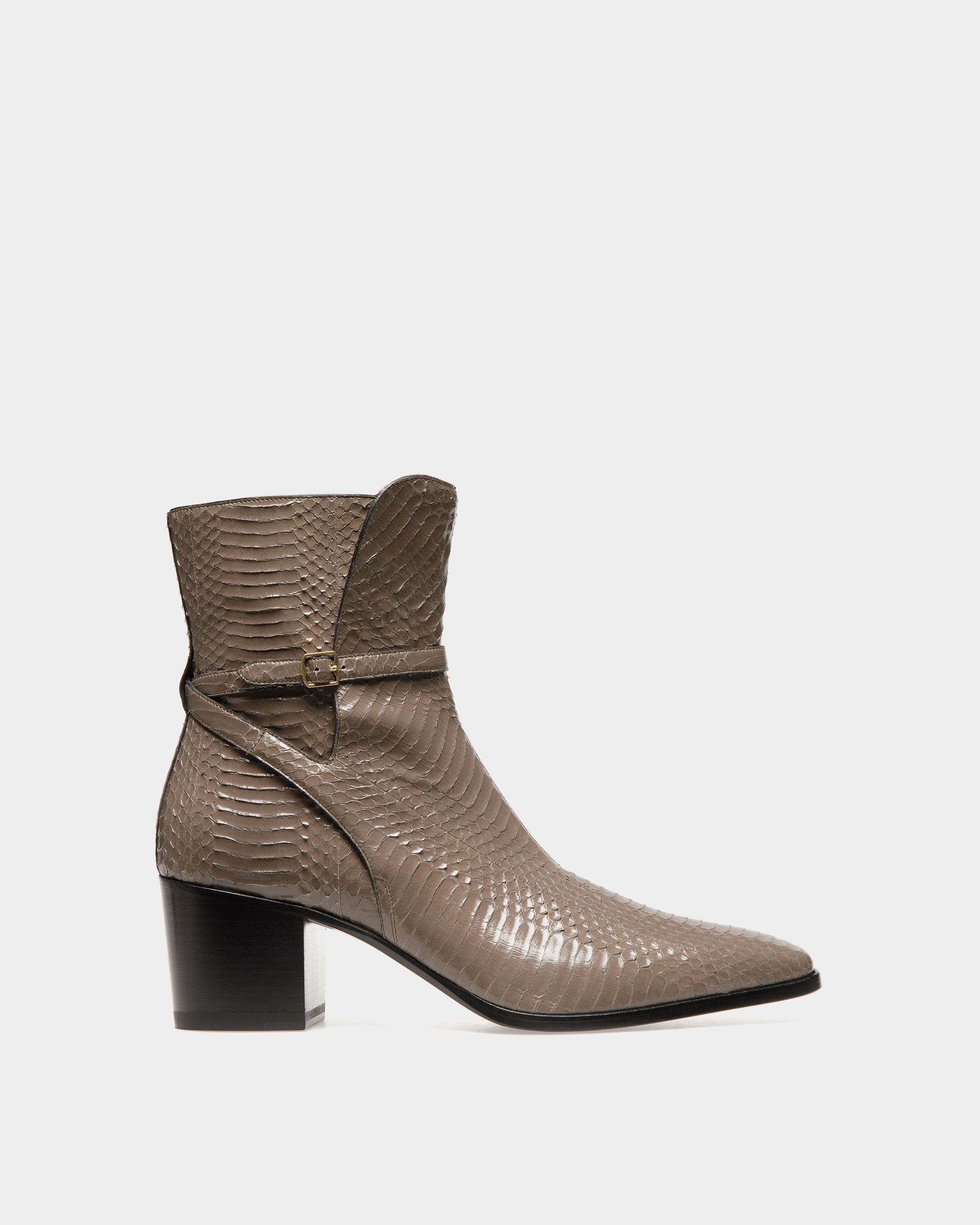 Botas Villy De Piel Gris - Hombre - Bally - 01