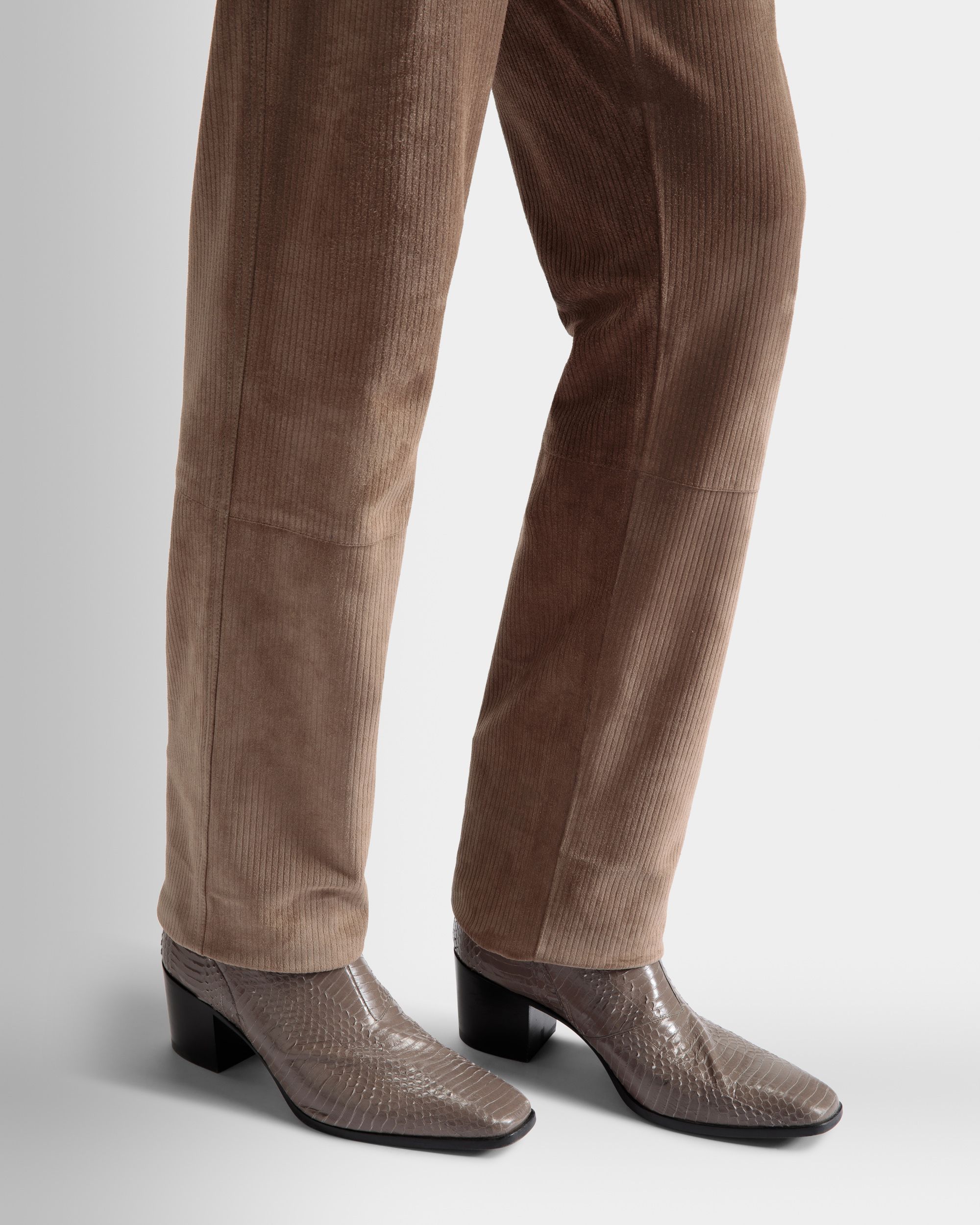 Botas Villy De Piel Gris - Hombre - Bally - 02