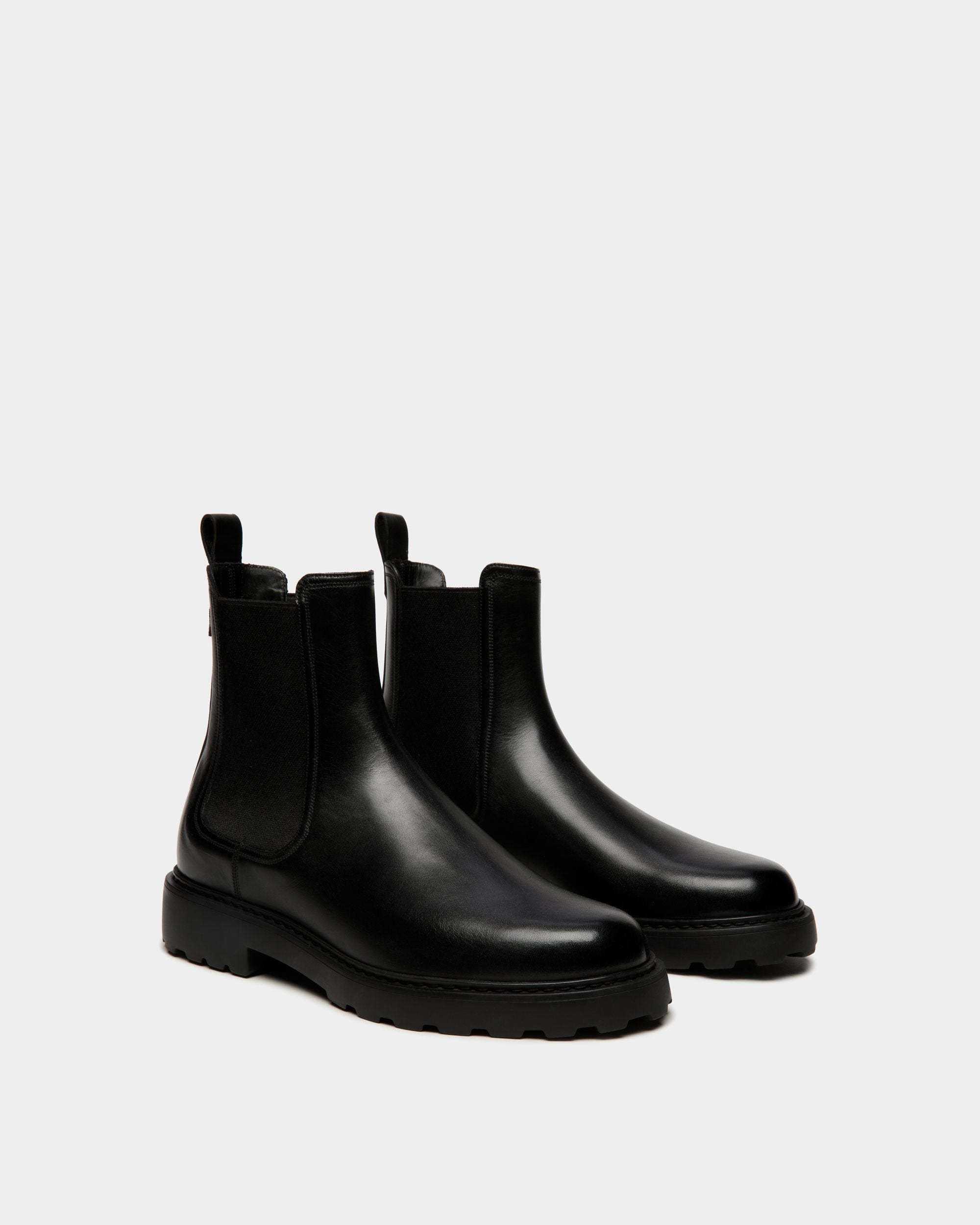 Gusto Bootie In Black Leather - Men's - Bally - 03