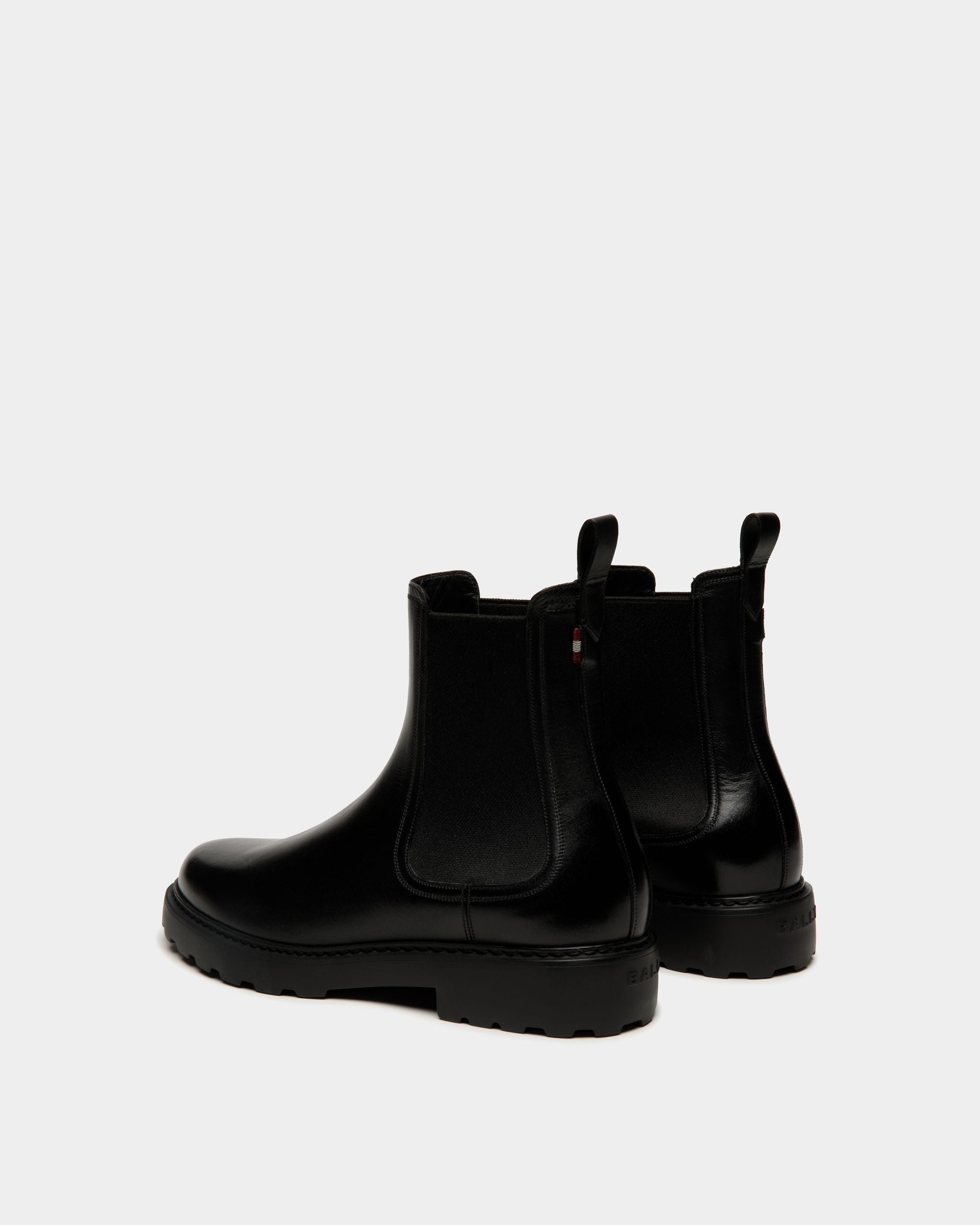 Gusto Bootie In Black Leather - Men's - Bally - 04