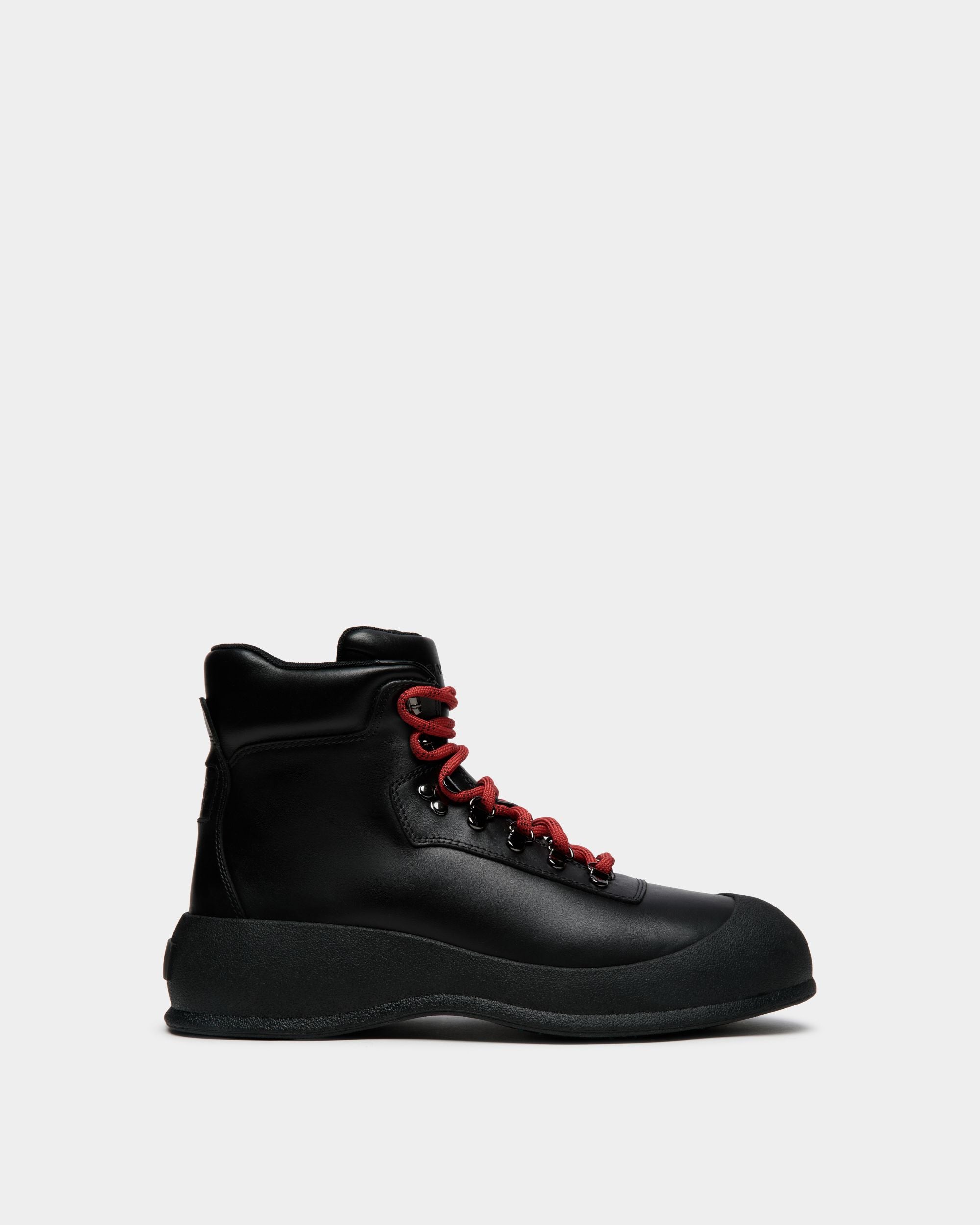 Frei Bootie in Black Leather and Fabric - Men's - Bally - 01