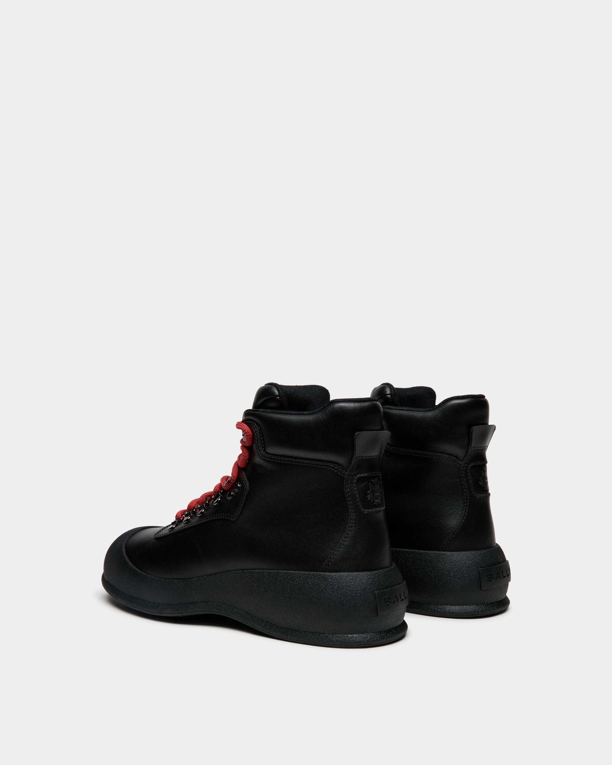 Frei Bootie in Black Leather and Fabric - Men's - Bally - 03