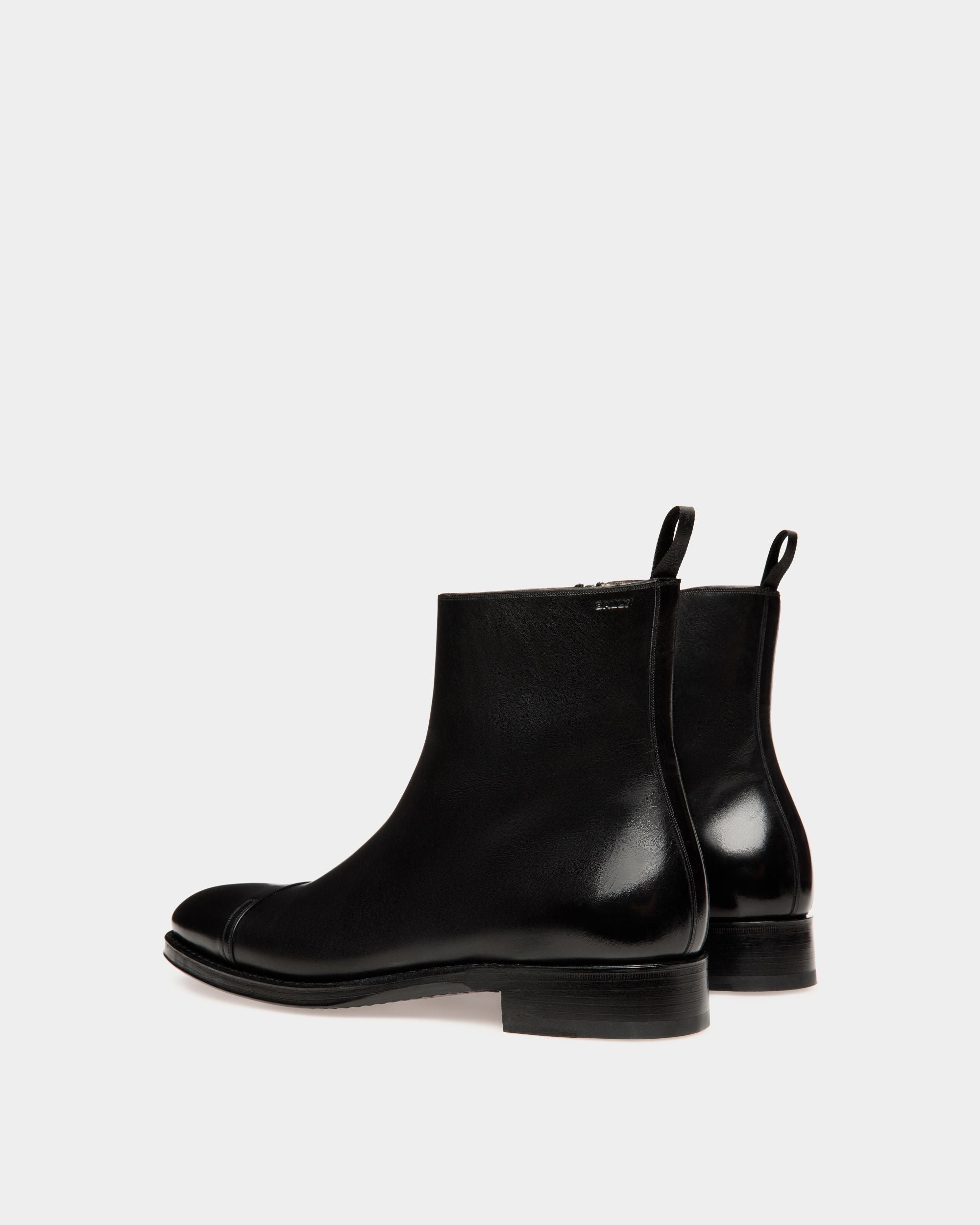 Adrien Brody Travel Collection Bootie In Black Leather - Men's - Bally - 04