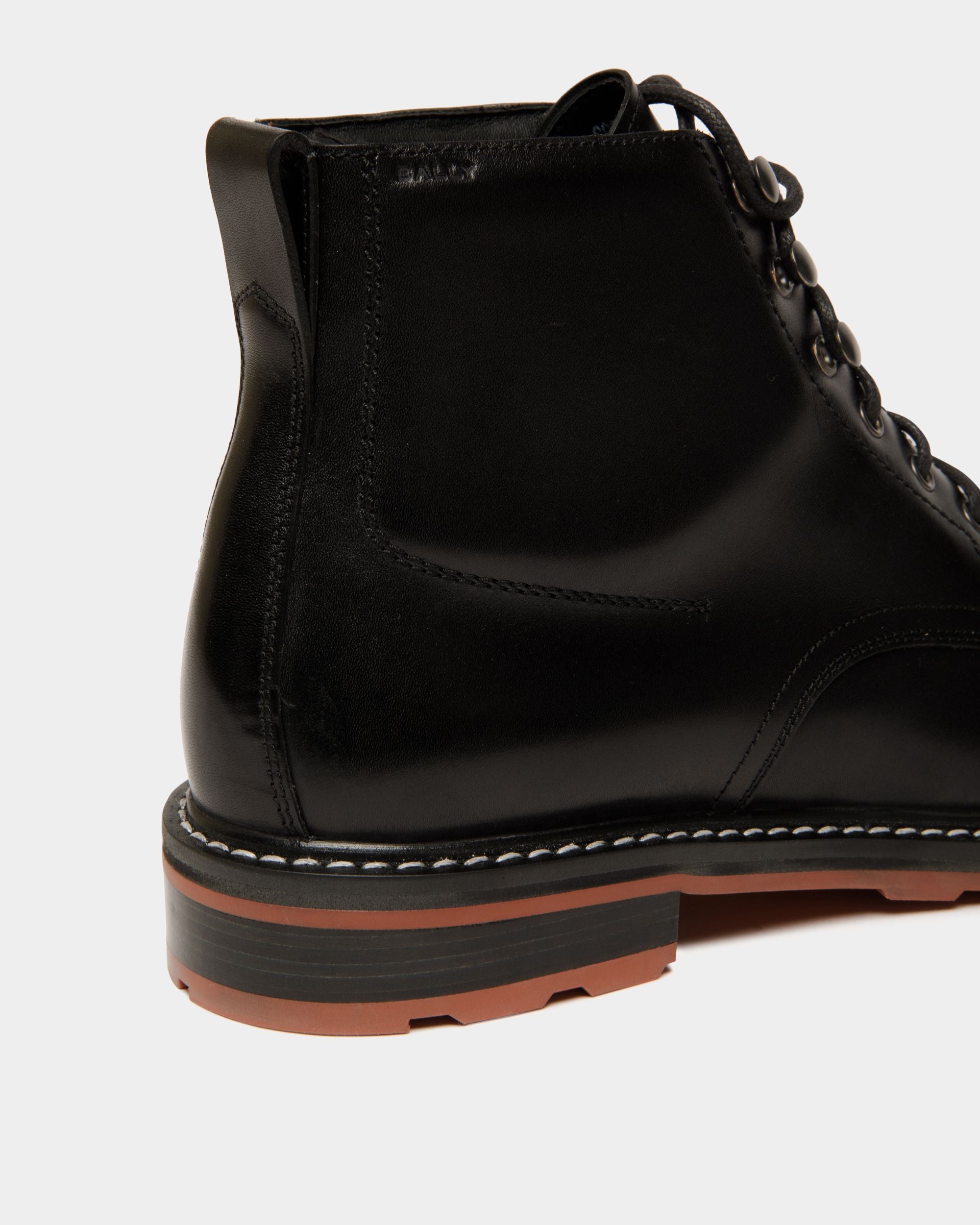Botín De La Cápsula Winter De Piel Negra - Hombre - Bally - 06