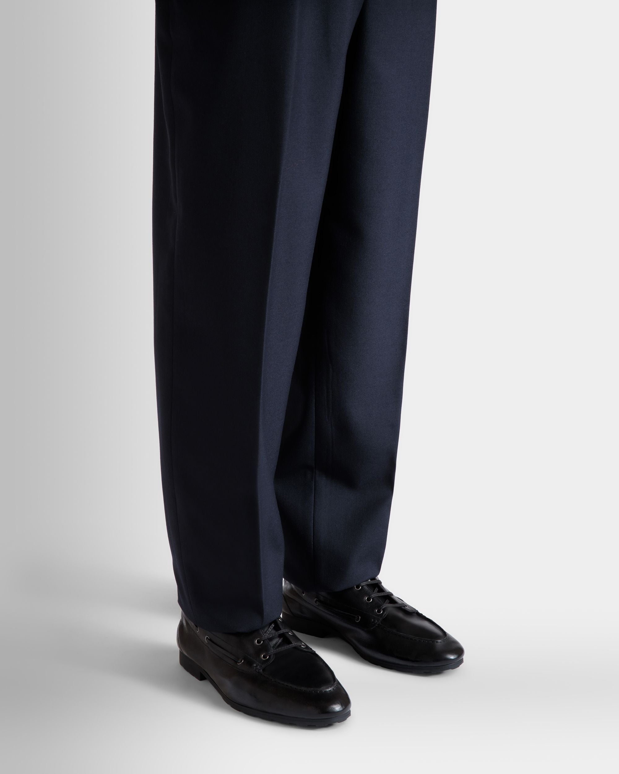 Botín Plume De Piel Negra - Hombre - Bally - 02