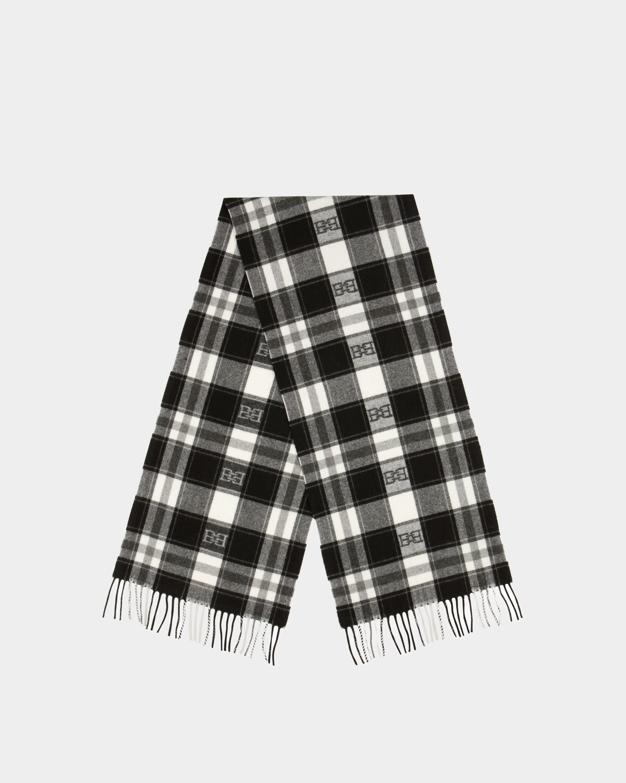 Check Scarf - Men's - Bally - 01
