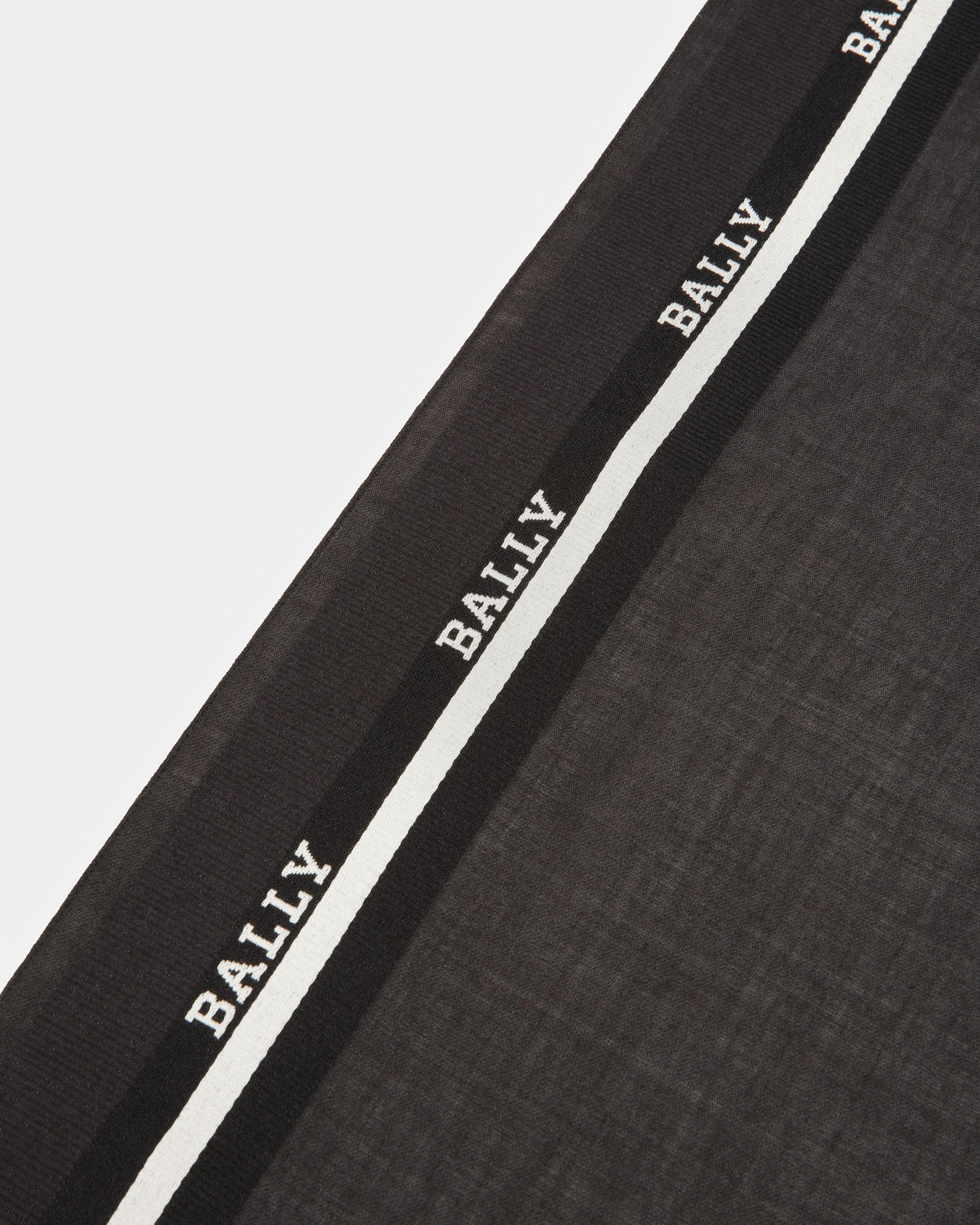 Bufanda Bufanda Con Jacquard En Negro - Hombre - Bally - 02