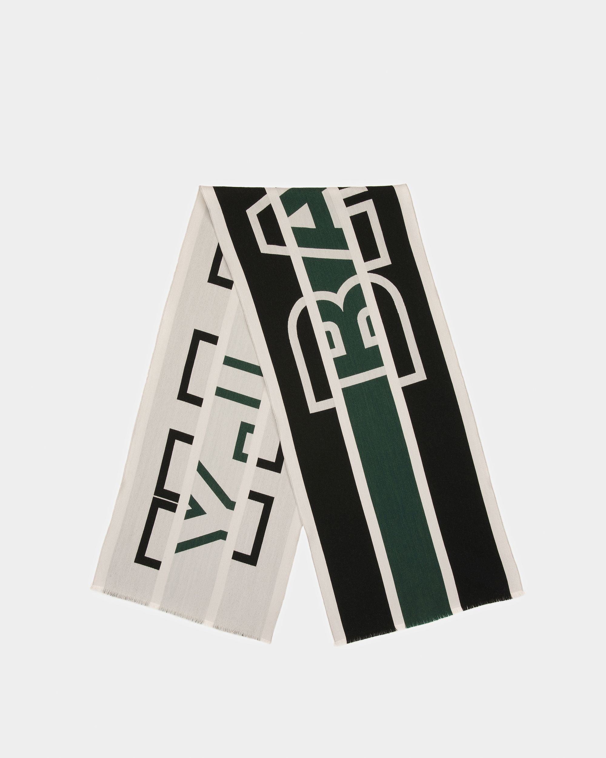 Scarf In Sage - Men's - Bally - 01