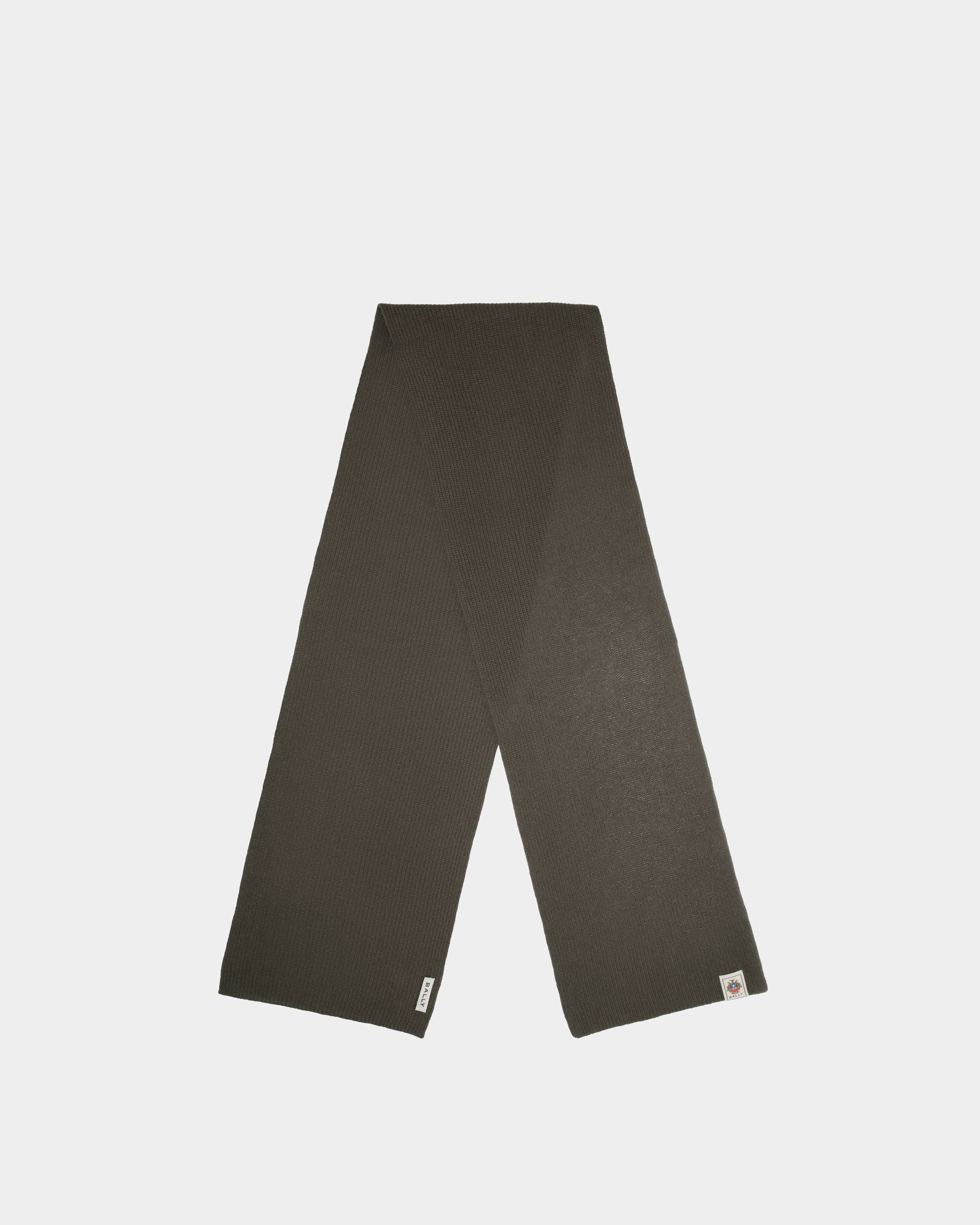 Scarf Scarf In Green Wool - Men's - Bally - 01