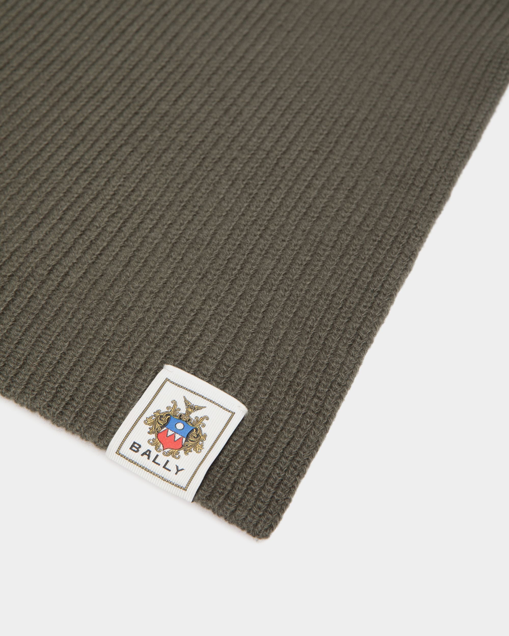 Scarf Scarf In Green Wool - Men's - Bally - 02