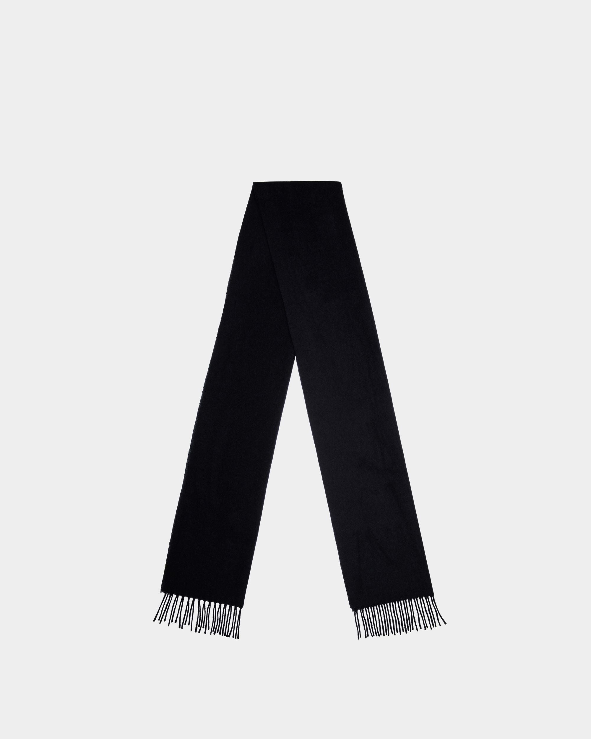 Bufanda De Lana Navy Blue - Hombre - Bally - 01