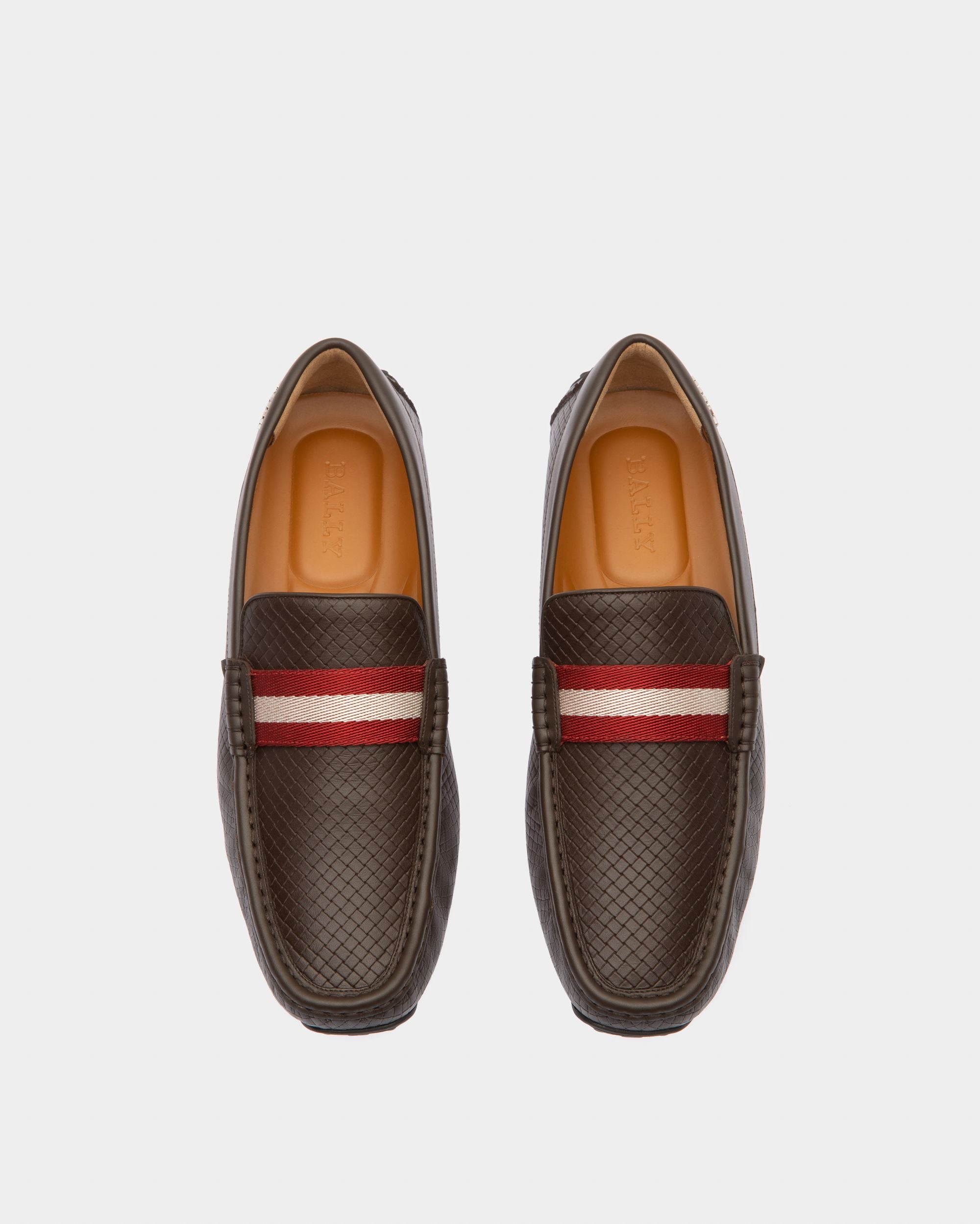 Pilot Drivers In Brown Leather - Men's - Bally - 02