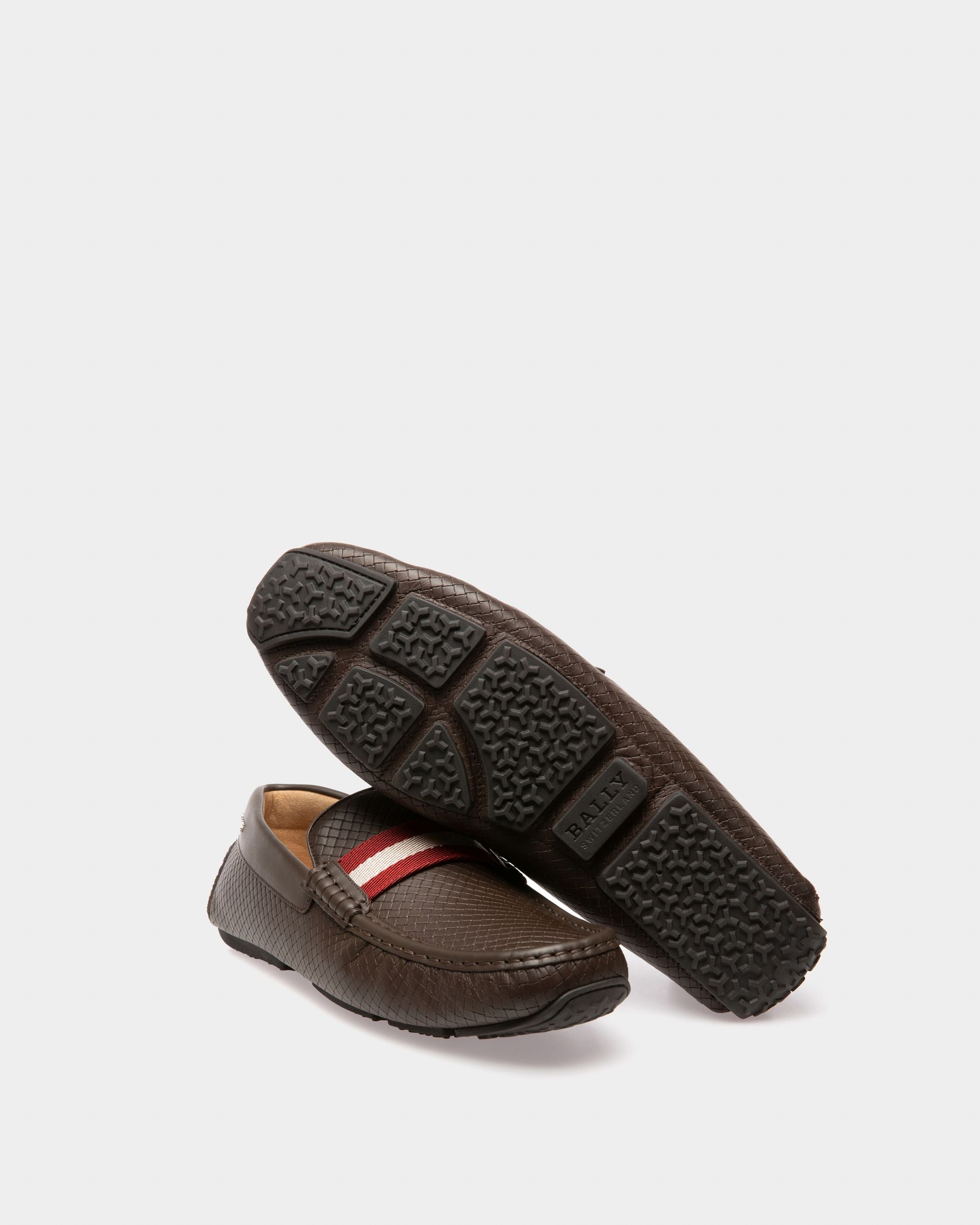 Pilot Drivers In Brown Leather - Men's - Bally - 04