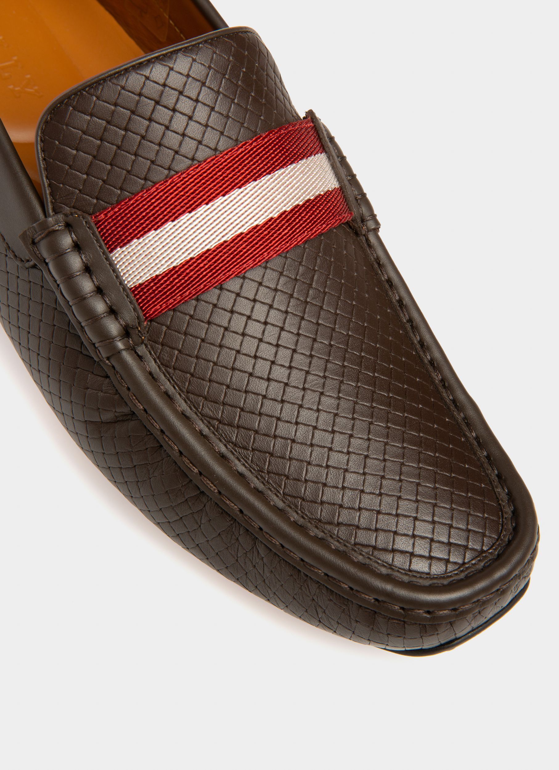 Pilot Drivers In Brown Leather - Men's - Bally - 05
