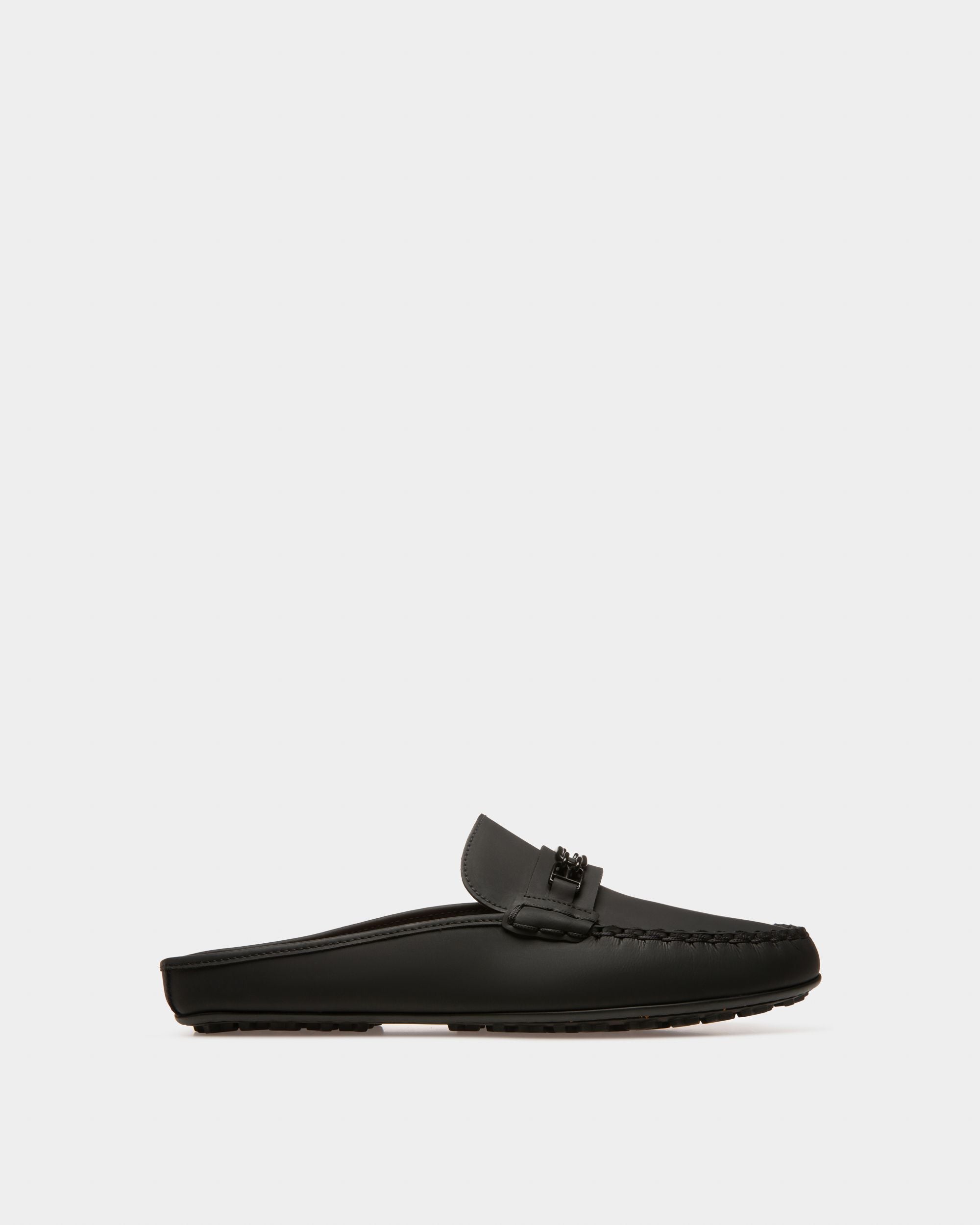 Zapato Driver Villeneuve En Piel Revestida De Goma Color Negro - Hombre - Bally - 01