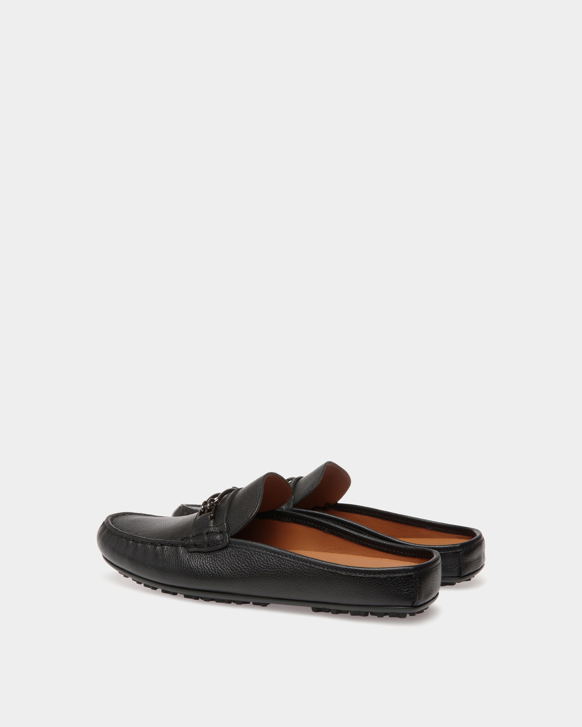 Villeneuve Drivers In Black Leather - Men's - Bally - 03