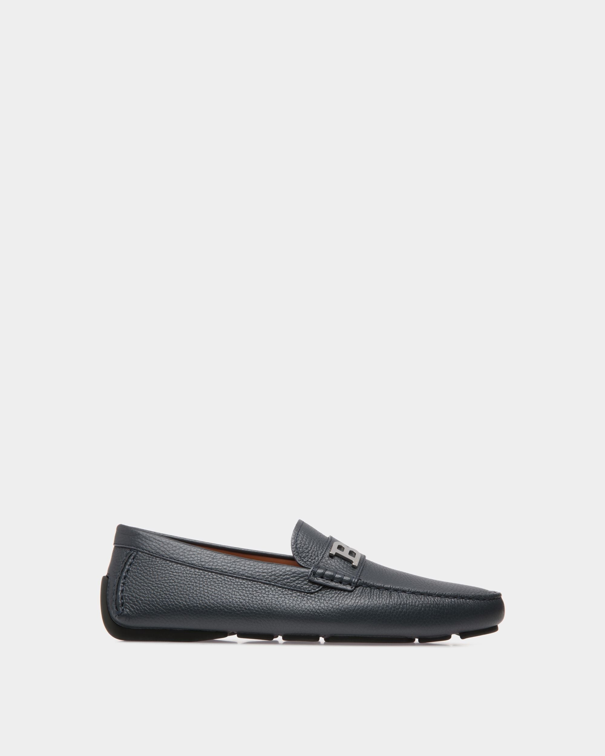 Driver In Blue Leather - Men's - Bally - 01