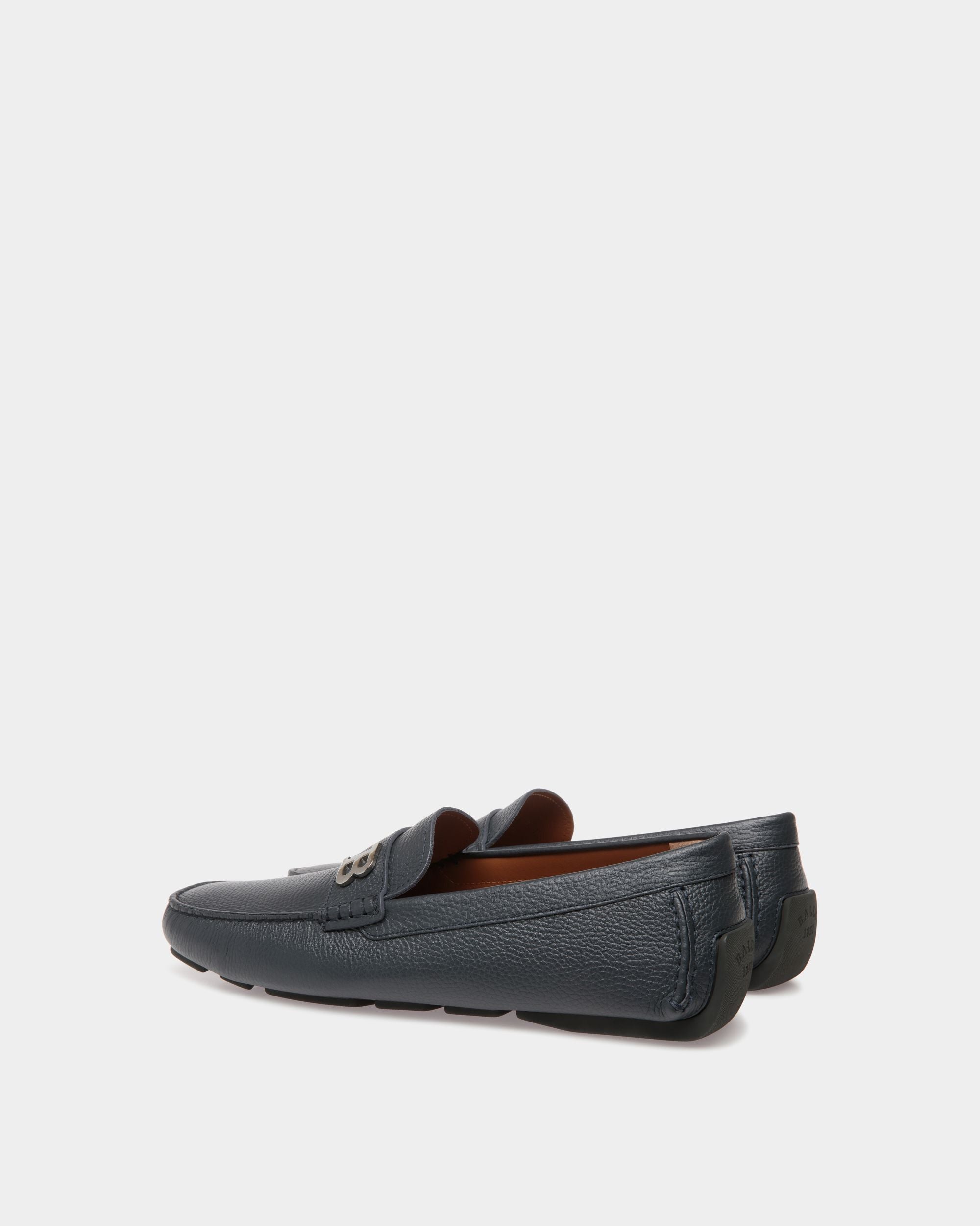 Driver In Blue Leather - Men's - Bally - 03