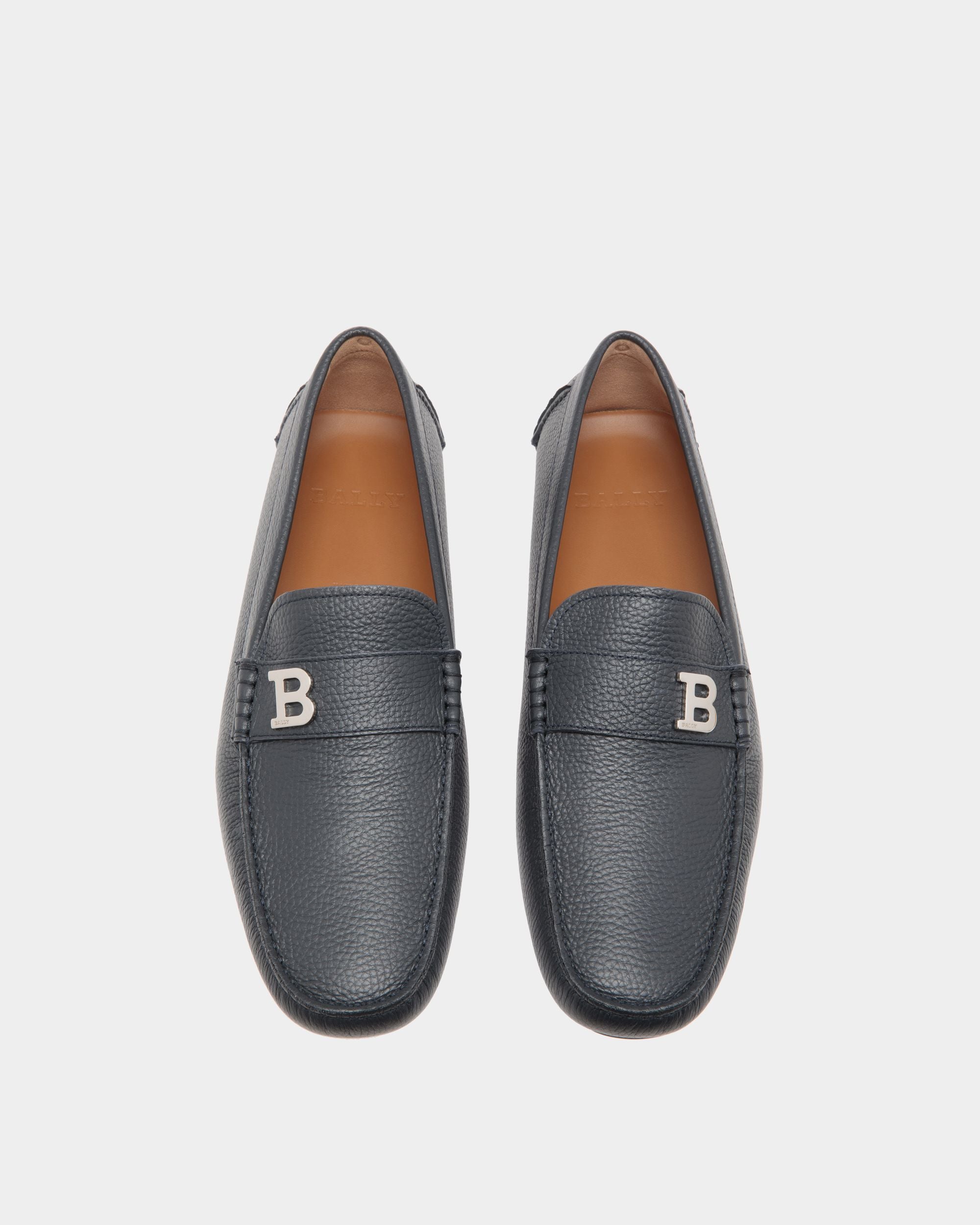 Driver In Blue Leather - Men's - Bally - 04