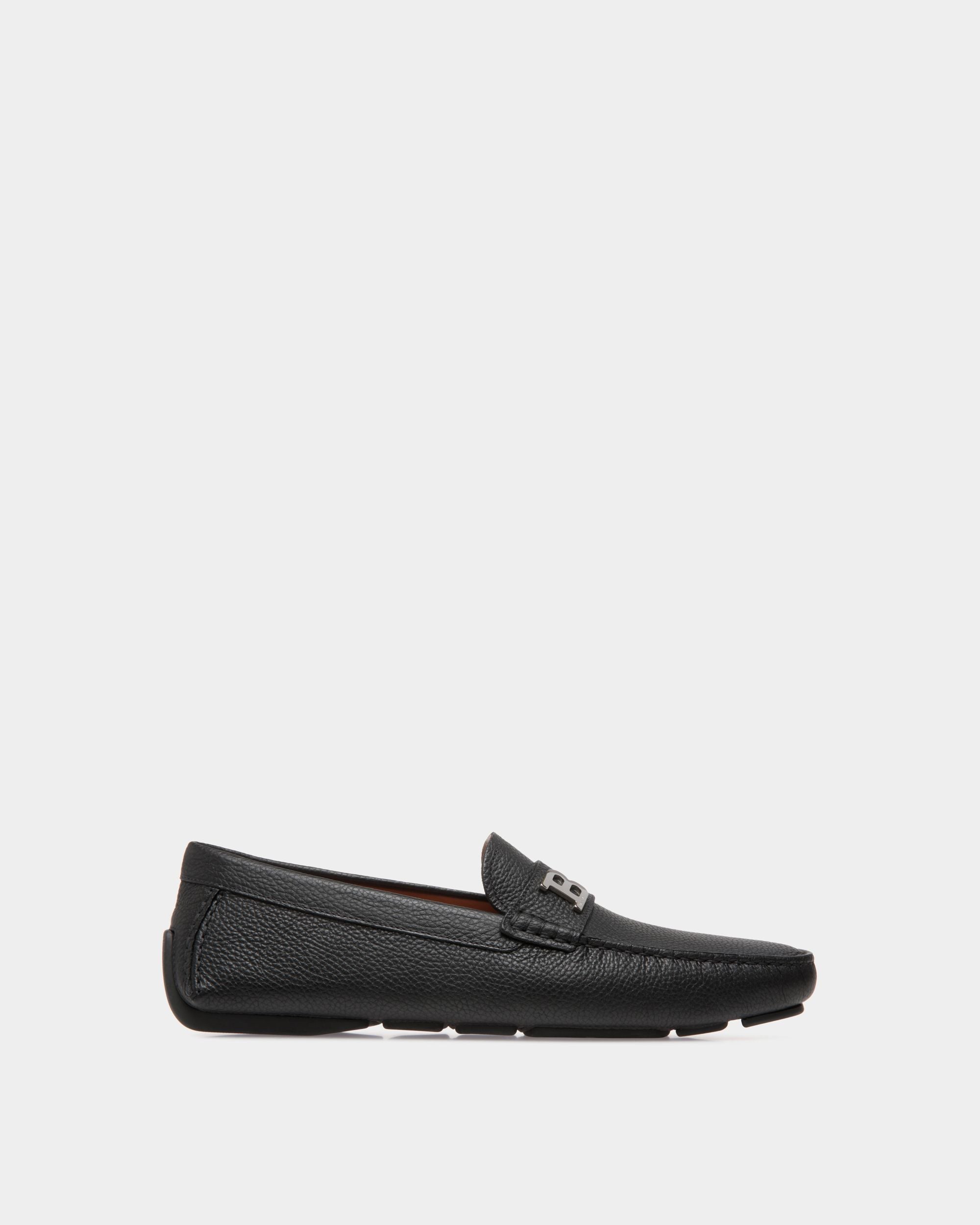 Driver In Black Leather - Men's - Bally - 01