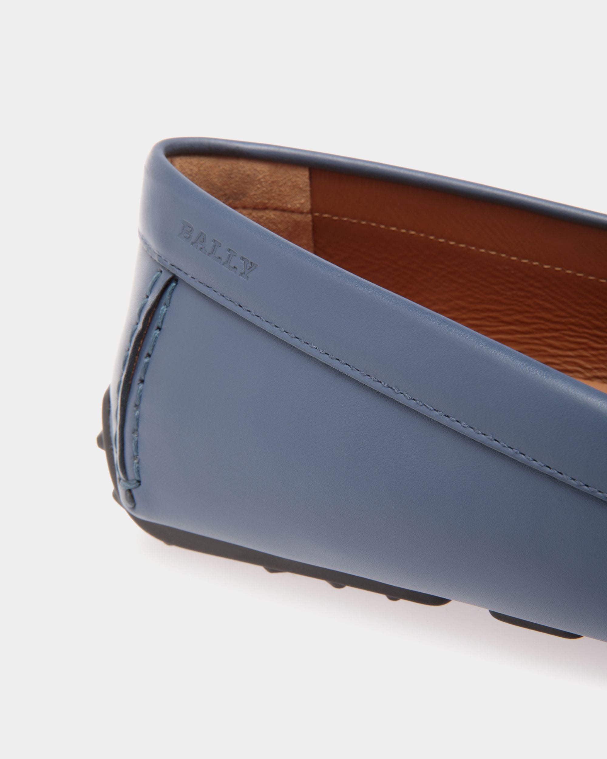 Driver in Blue Leather - Men's - Bally - 05