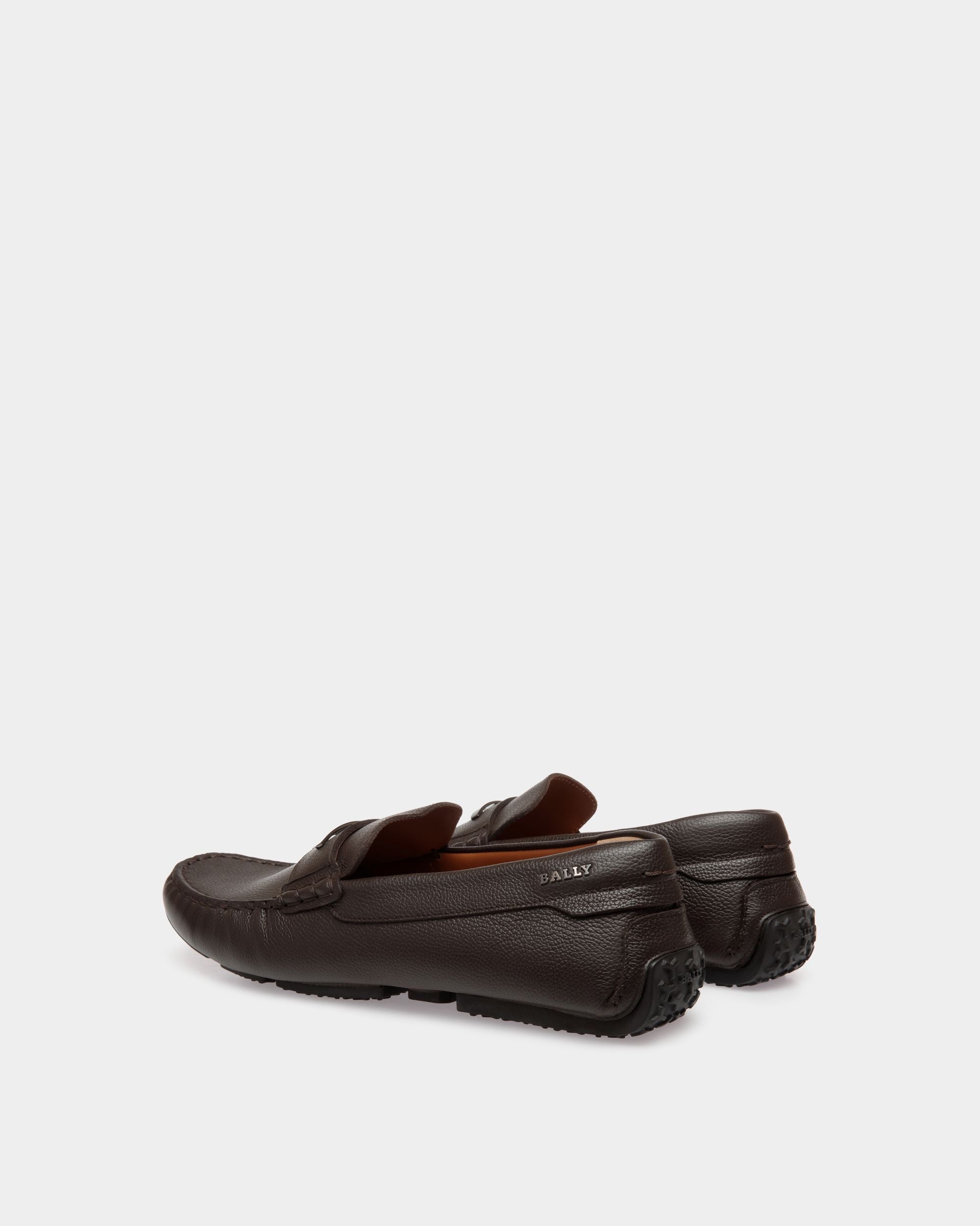 Pilot Drivers In Brown Leather - Men's - Bally - 03