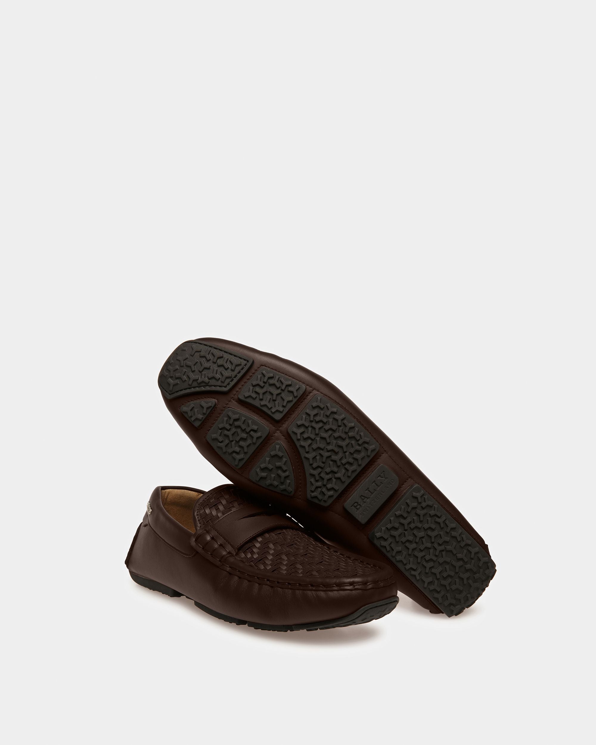 Pilos Zapatos Driver De Piel En Marrón - Hombre - Bally - 05