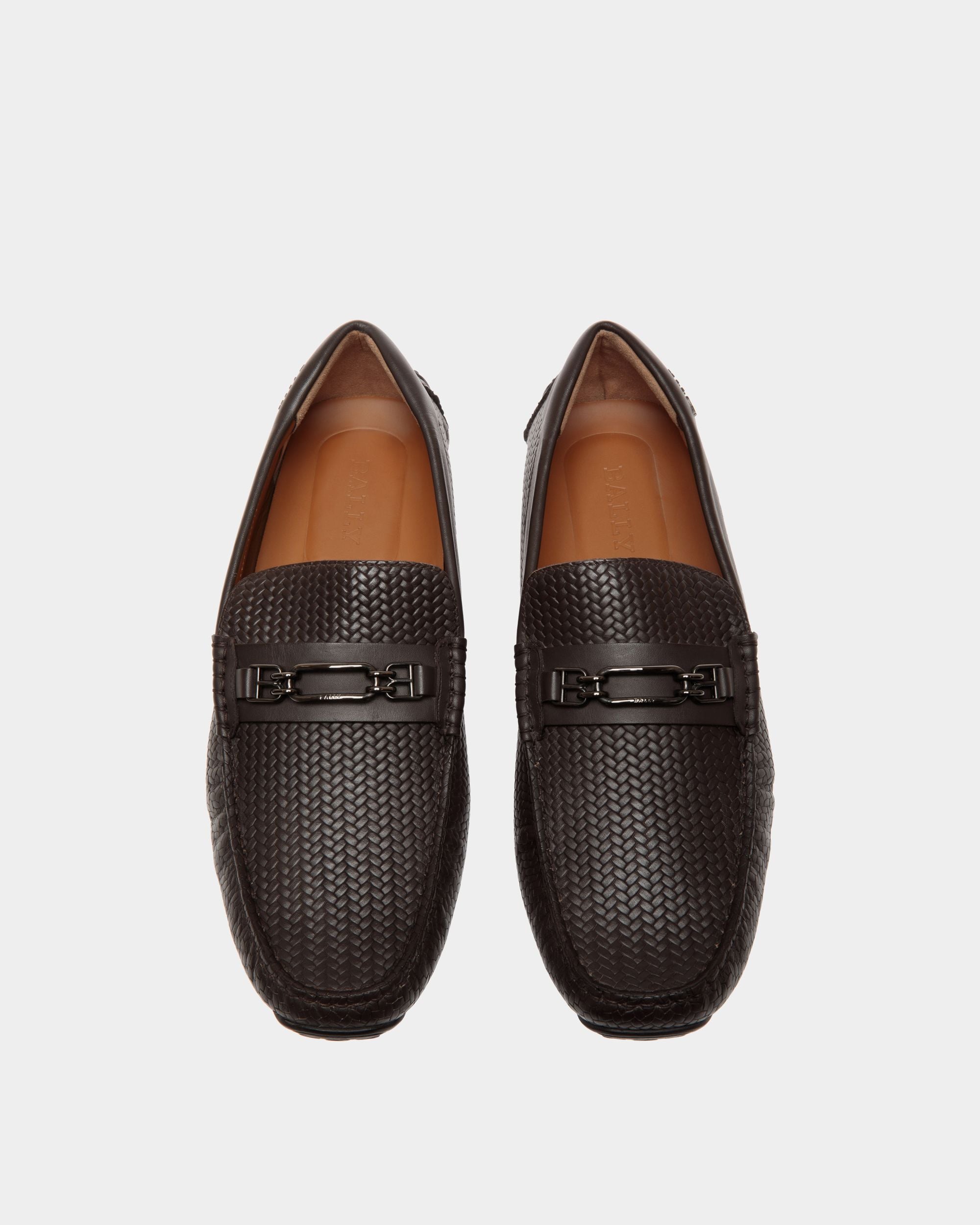 Pilot Drivers In Brown Leather - Men's - Bally - 04