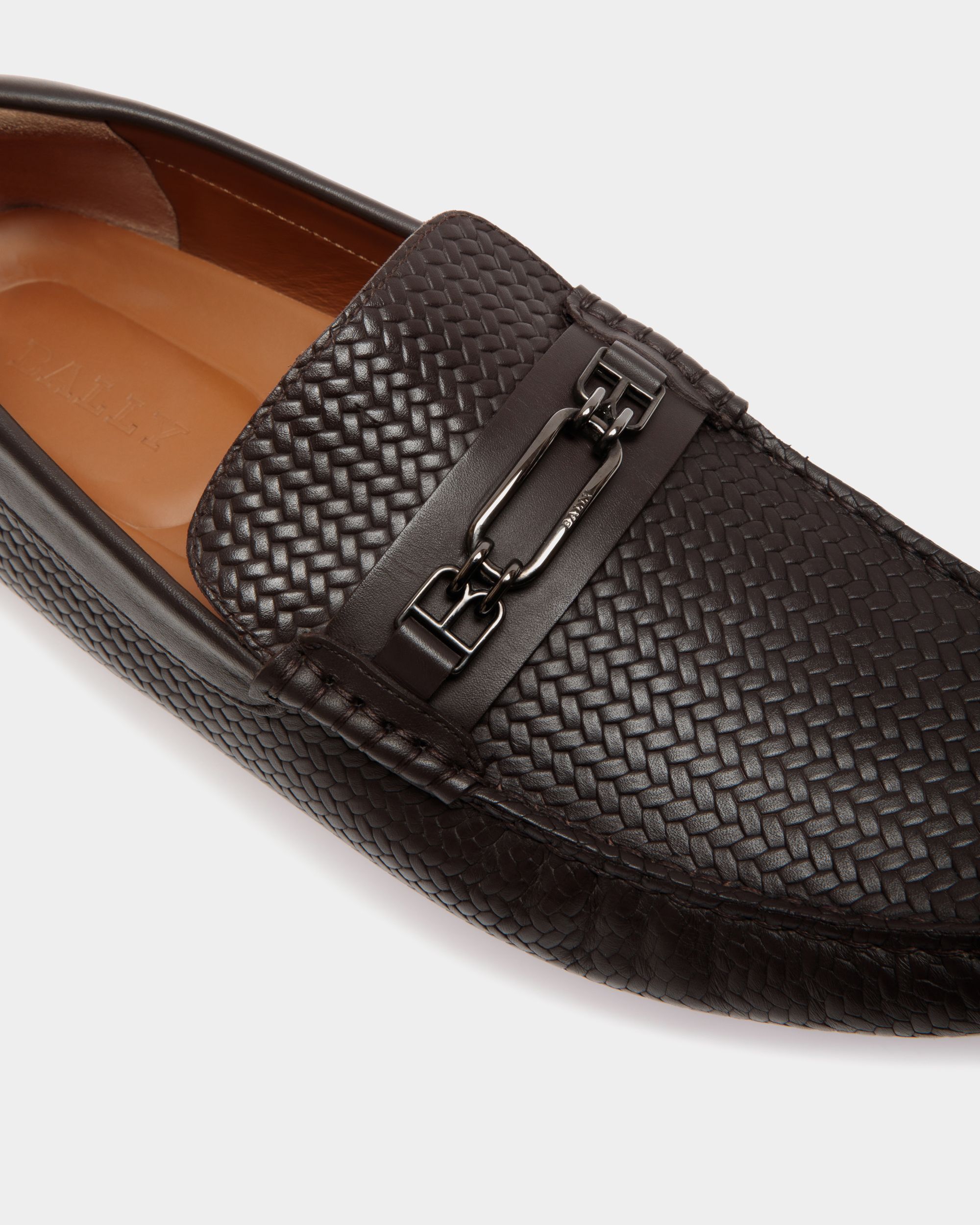 Pilot Drivers In Brown Leather - Men's - Bally - 05