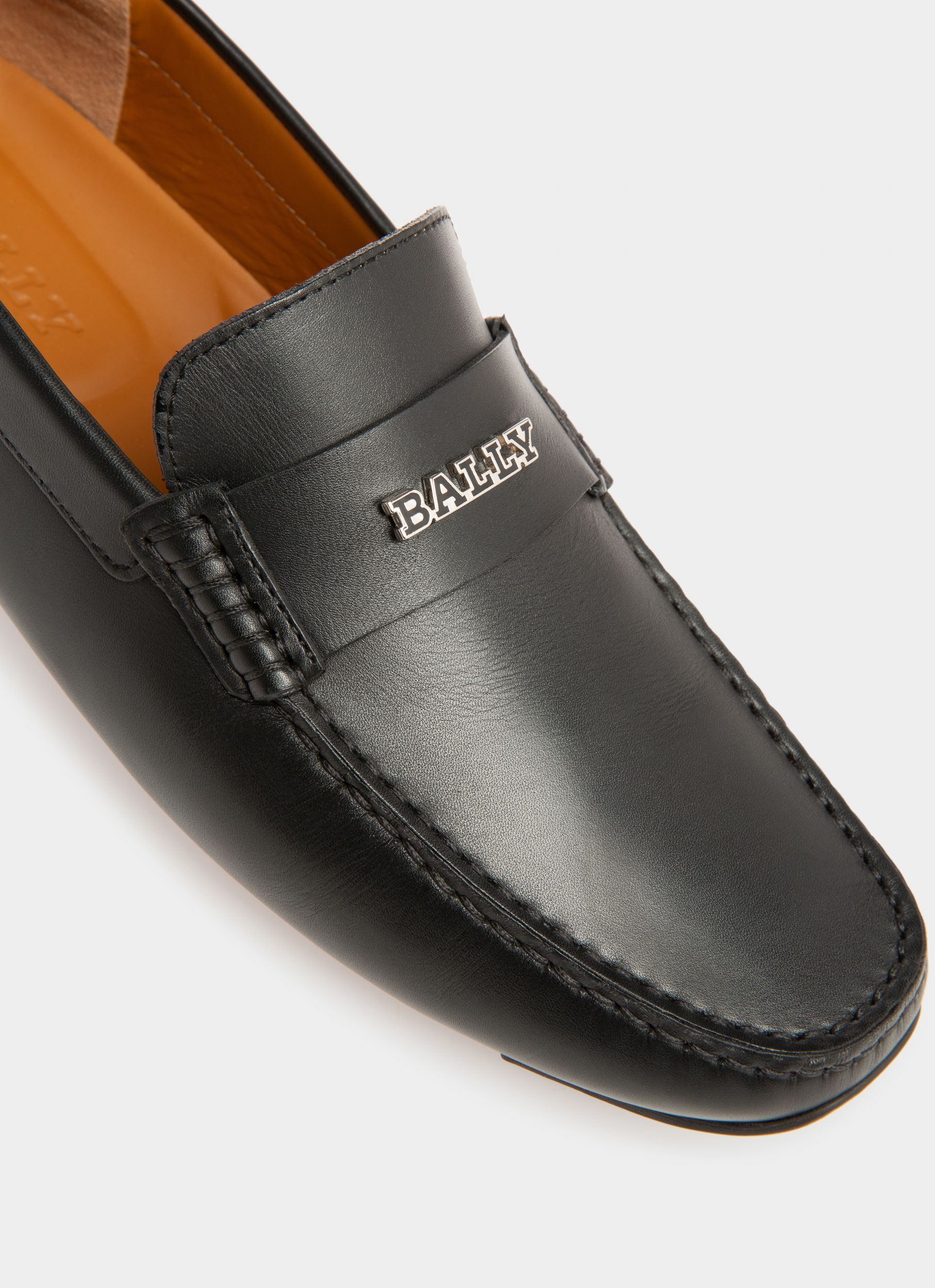 Palsy Drivers In Black Leather - Men's - Bally - 06