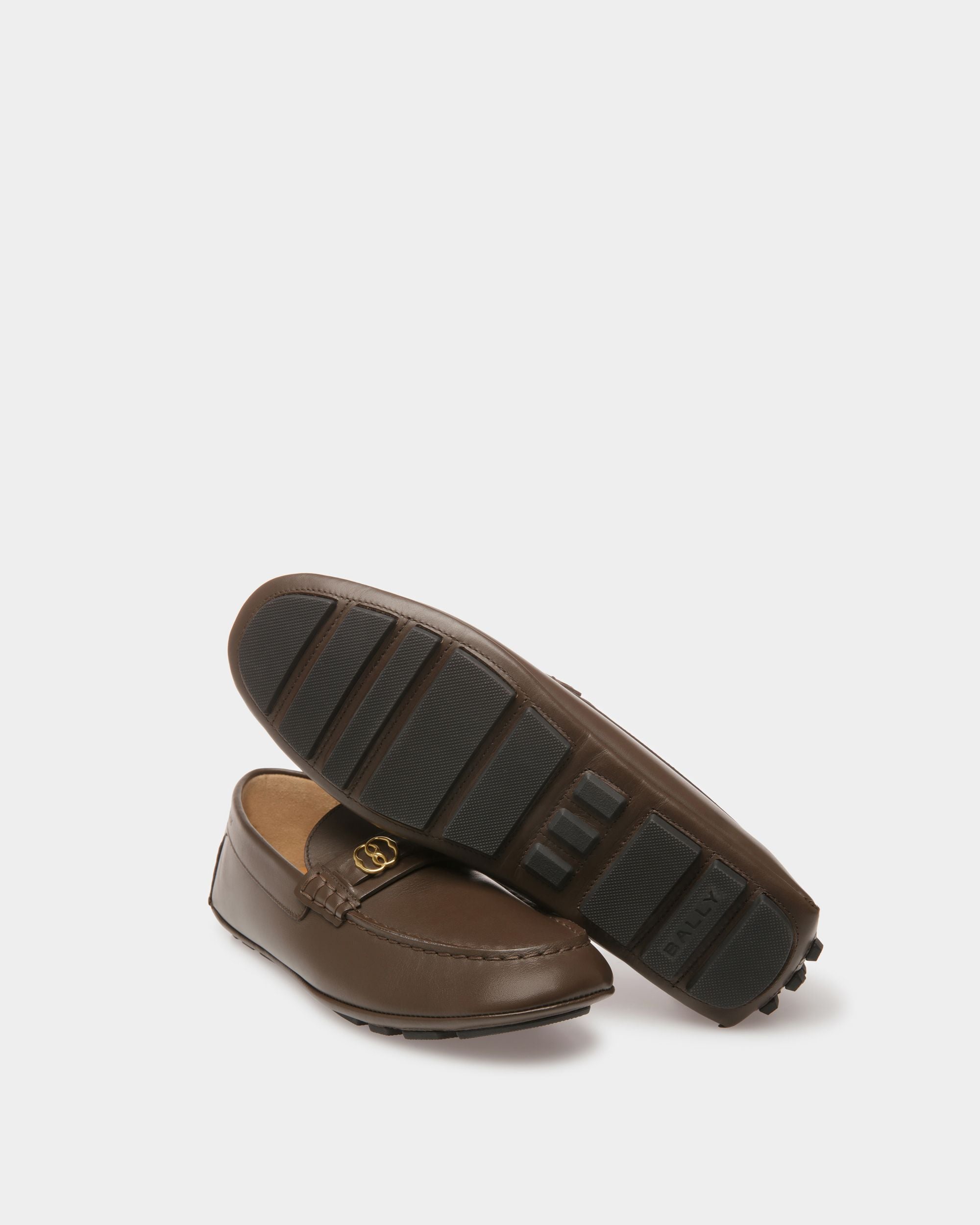 Zapatos Driver Kerbs De Piel Marrón - Hombre - Bally - 04